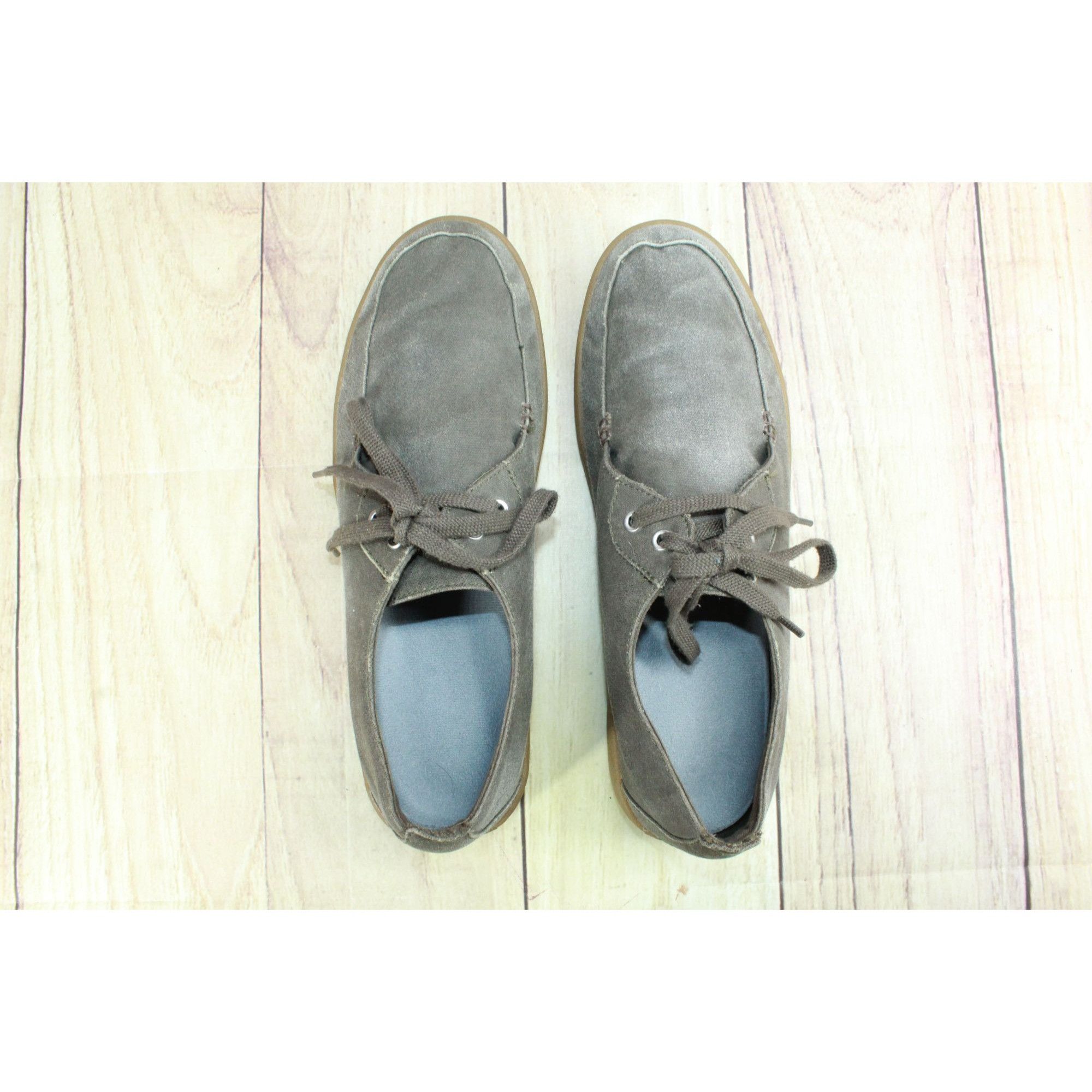 L.L. Bean LL Bean Men’s Brown Canvas 2-Eye Boat Shoes Size 11.5 Size US 11.5 / EU 44-45 - 7 Thumbnail