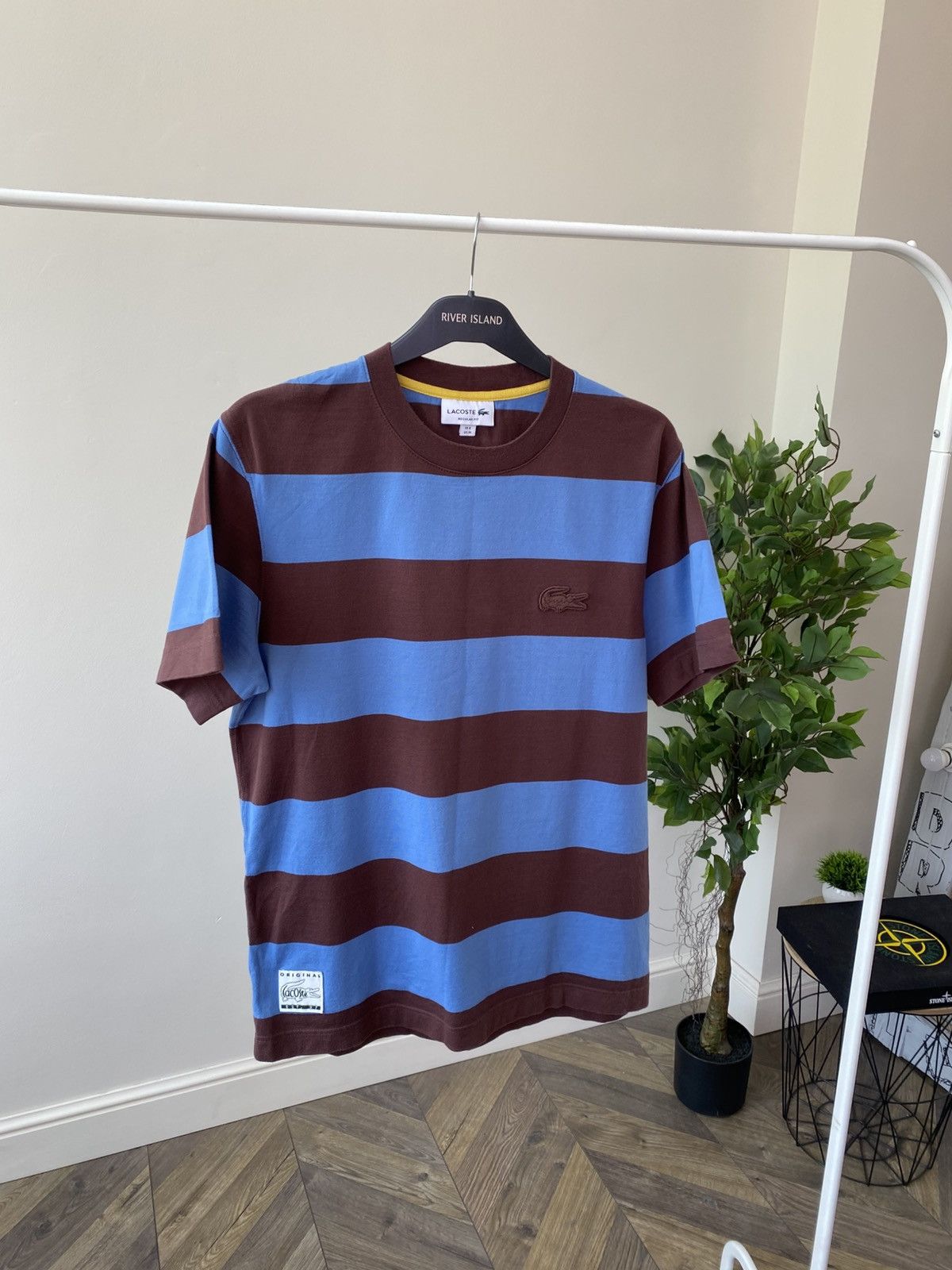 Lacoste × Vintage Vintage Lacoste Fit Striped Cotton T-Shirt Size US M / EU 48-50 / 2 - 4 Thumbnail