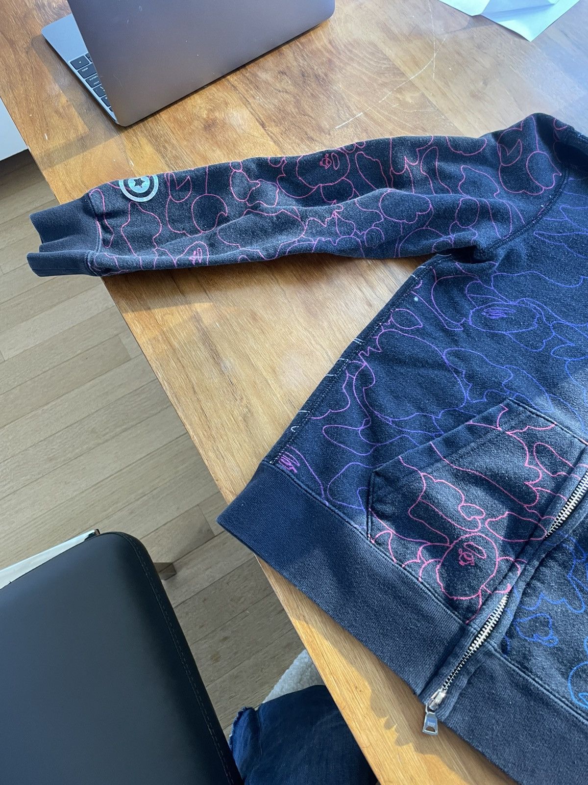 Bape Bape Black multi color shark zip up hoodie Size XXS / US 00 / IT 34 - 2 Thumbnail