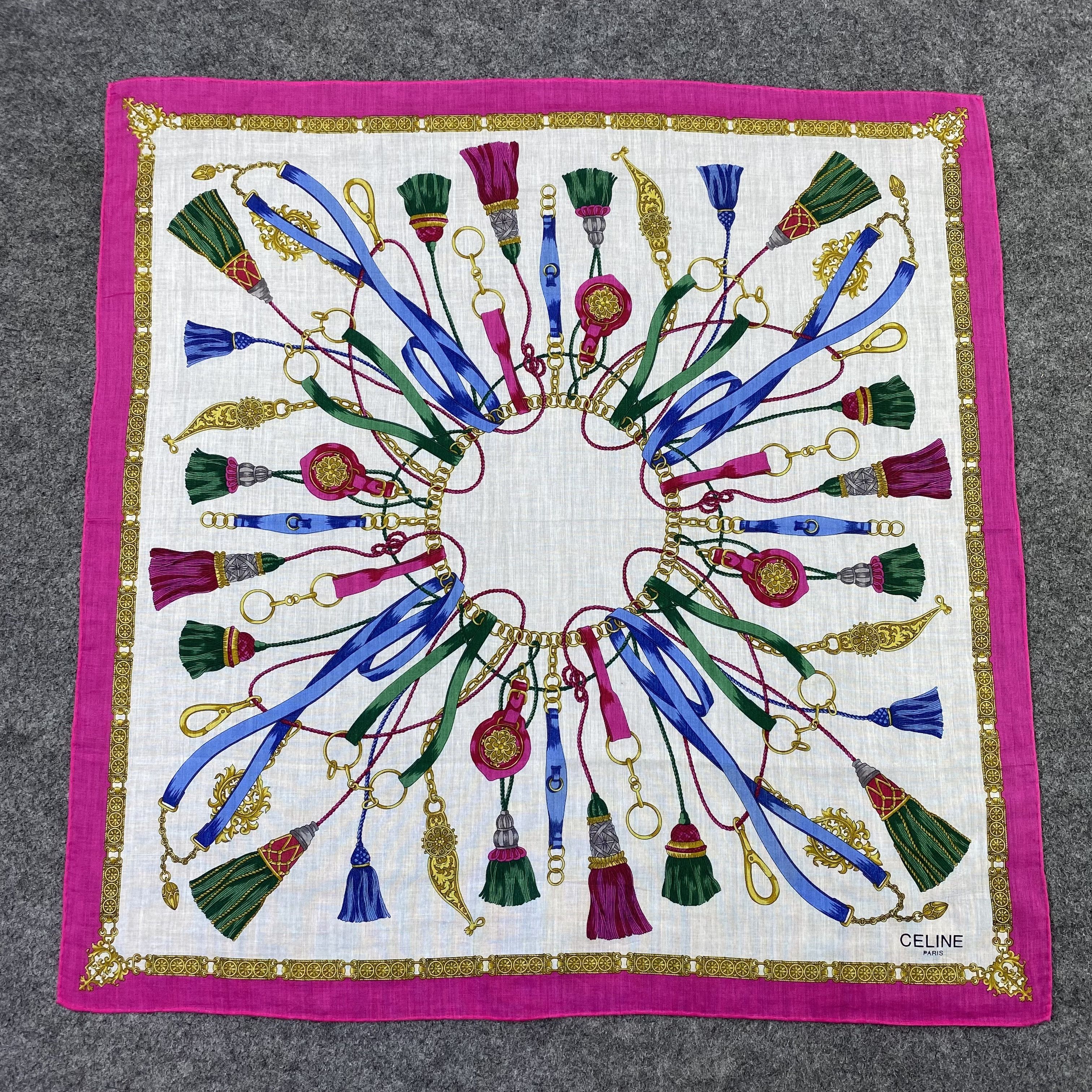 Celine Celine Handkerchief Neckerchief Bandana-B1827 Size ONE SIZE - 3 Thumbnail
