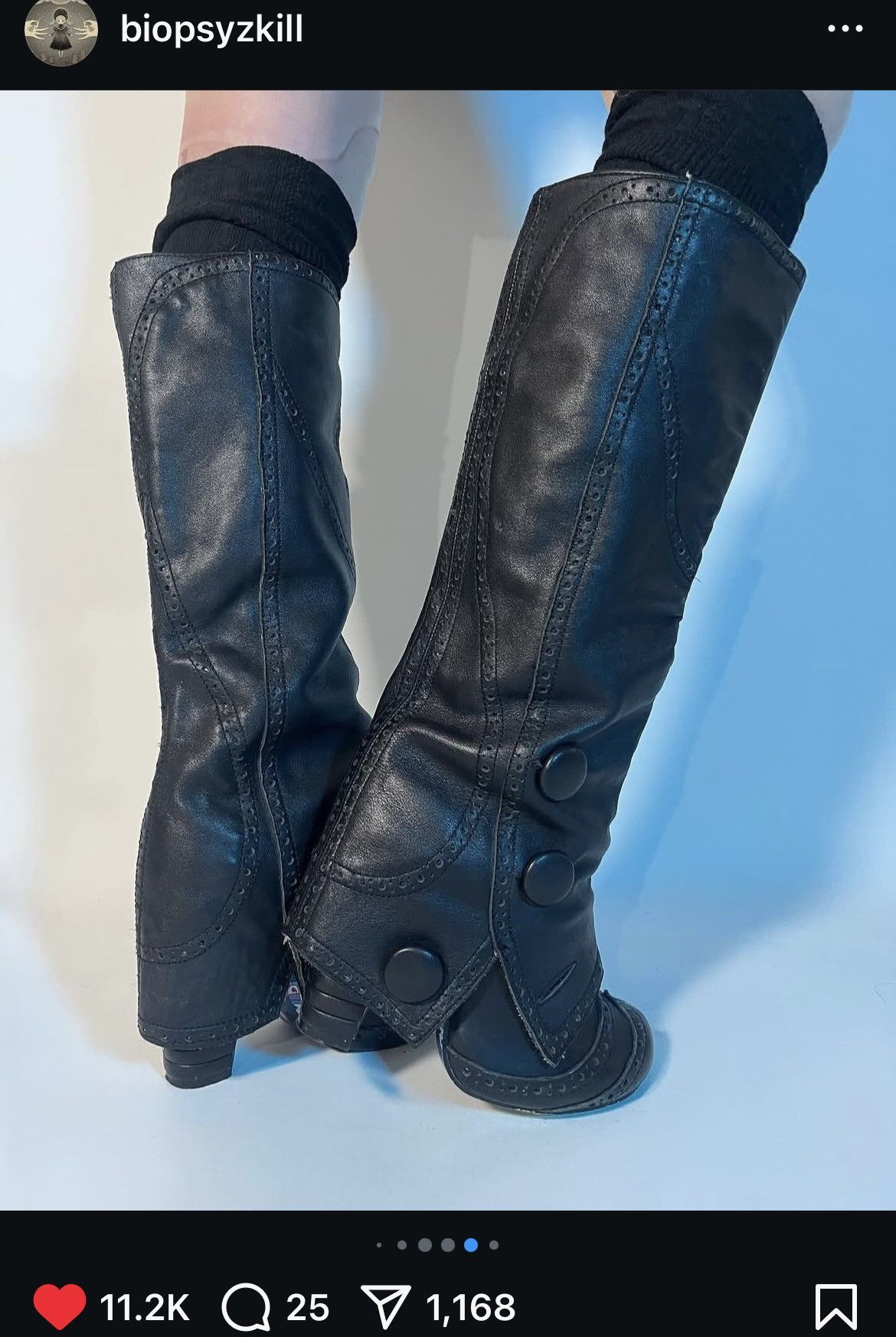 Vintage Irregular choice high spit spot boots Size US 8.5 / IT 38.5 - 15 Thumbnail