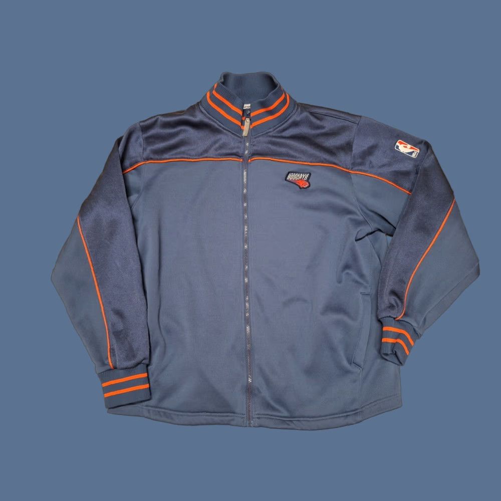 NBA VINTAGE Charlotte Bobcats NC Jacket XL Blue NBA Exclusive Collection Zip Size US XL / EU 56 / 4 - 1 Thumbnail
