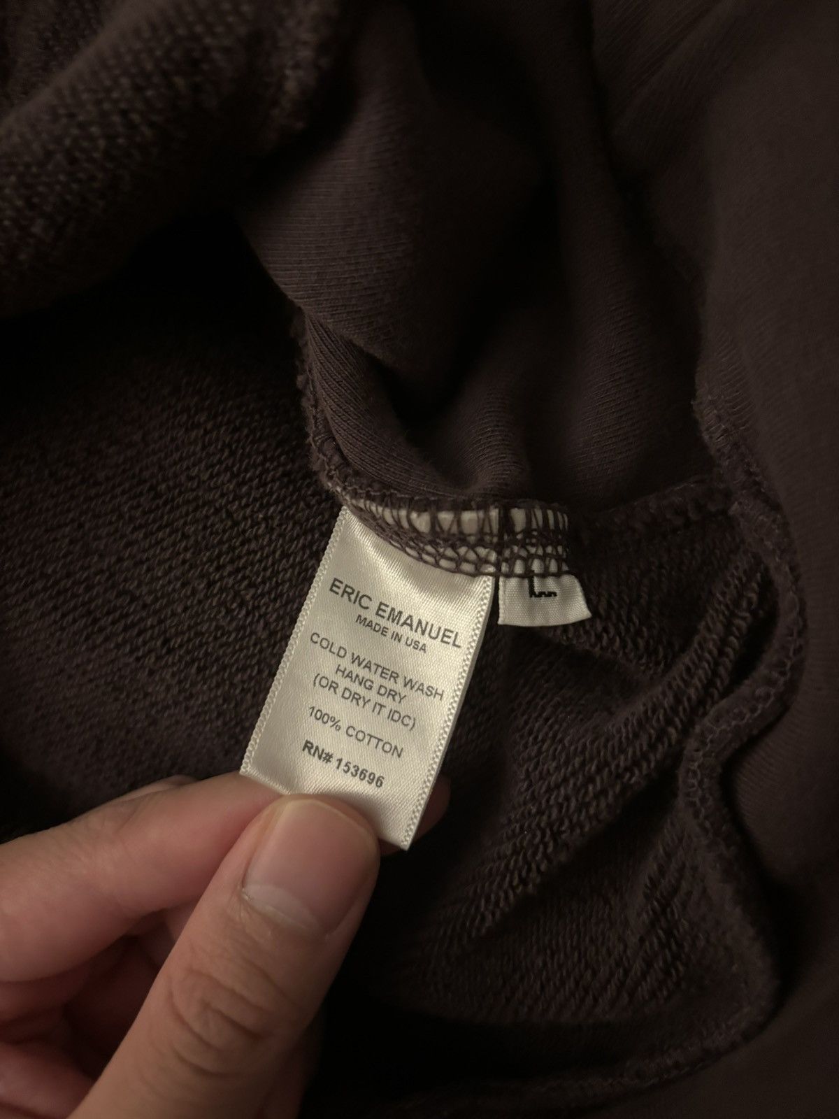 Eric Emanuel Eric Emmanuel Brown Hoodie Size US L / EU 52-54 / 3 - 3 Thumbnail