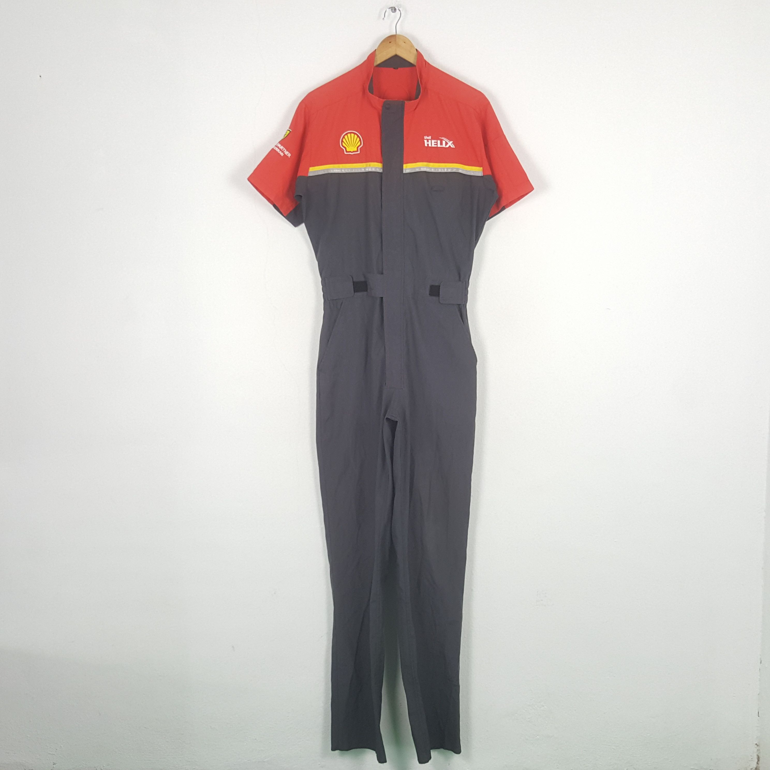 Ferrari Vintage Shell Helix Formula 1 Racing Coverall Jacket C296N16 Size US M / EU 48-50 / 2 - 1 Thumbnail
