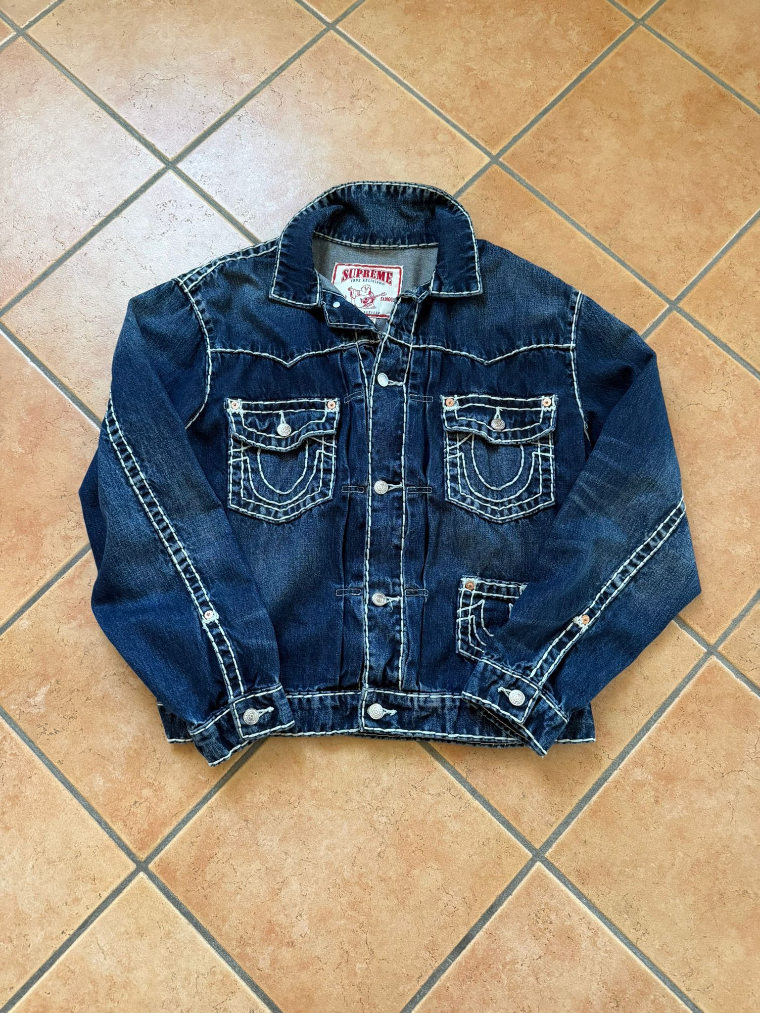 Supreme × True Religion True Religion X Supreme Denim Jacket Rare Size US M / EU 48-50 / 2 - 1 Thumbnail