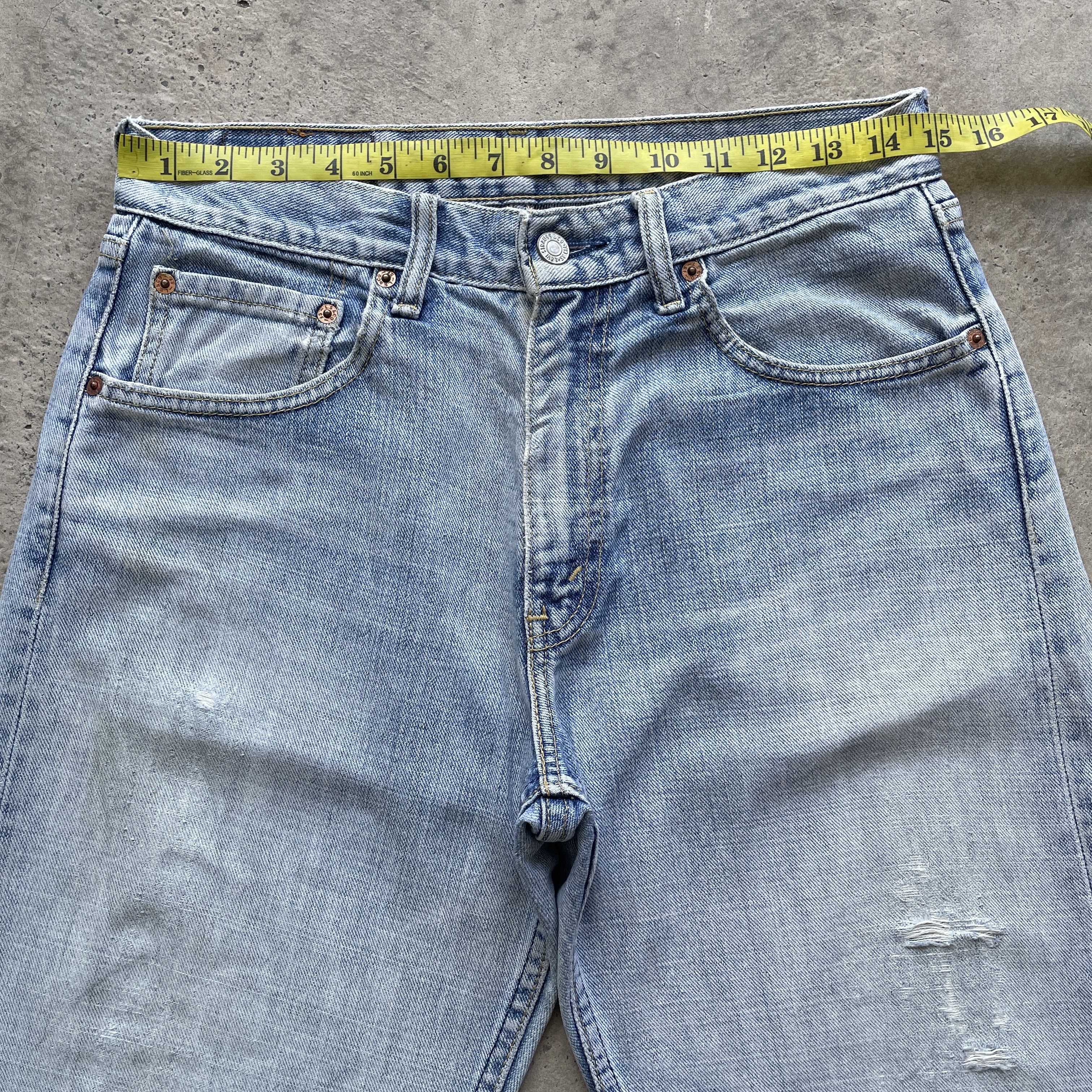 Levi's VINTAGE LEVI’S 534 FADED DISTRESSED LIGHTWASH DENIM PANTS Size US 30 / EU 46 - 5 Thumbnail