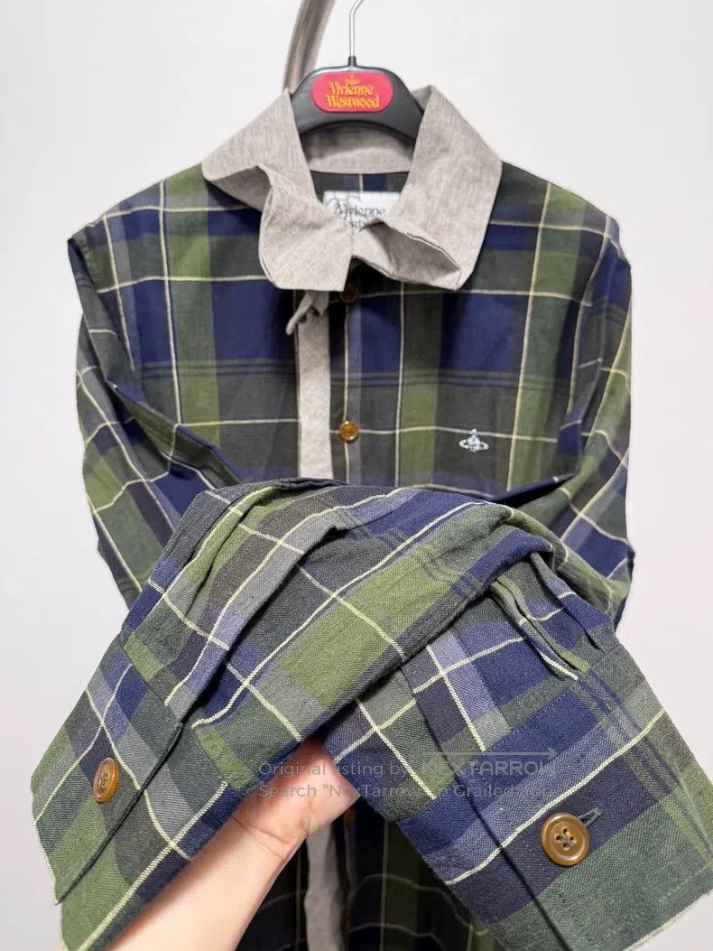 Vivienne Westwood Vivienne Westwood Vintage second-hand diagonal plaid trans Size L / US 10 / IT 46 - 5 Thumbnail