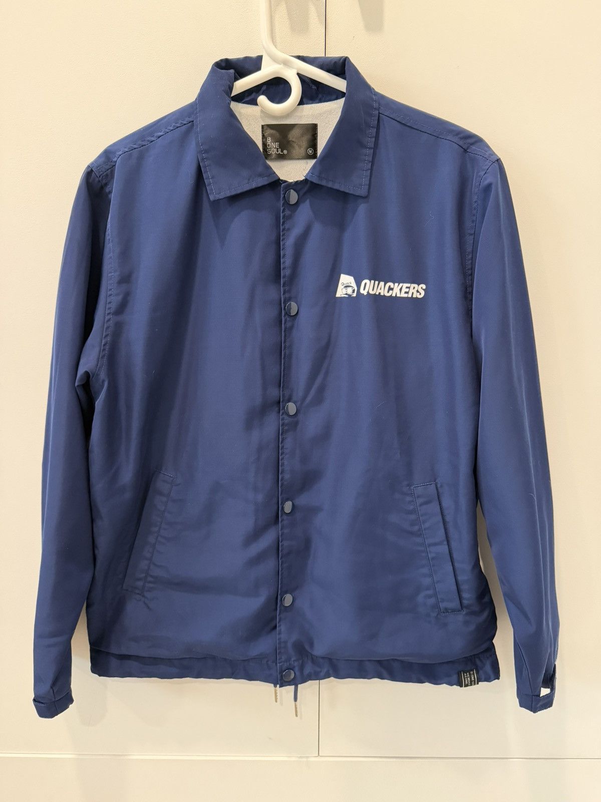 Japanese Brand B One Soul Japanese blue coach jacket Windbreaker QUACKERS! Size US M / EU 48-50 / 2 - 1 Thumbnail