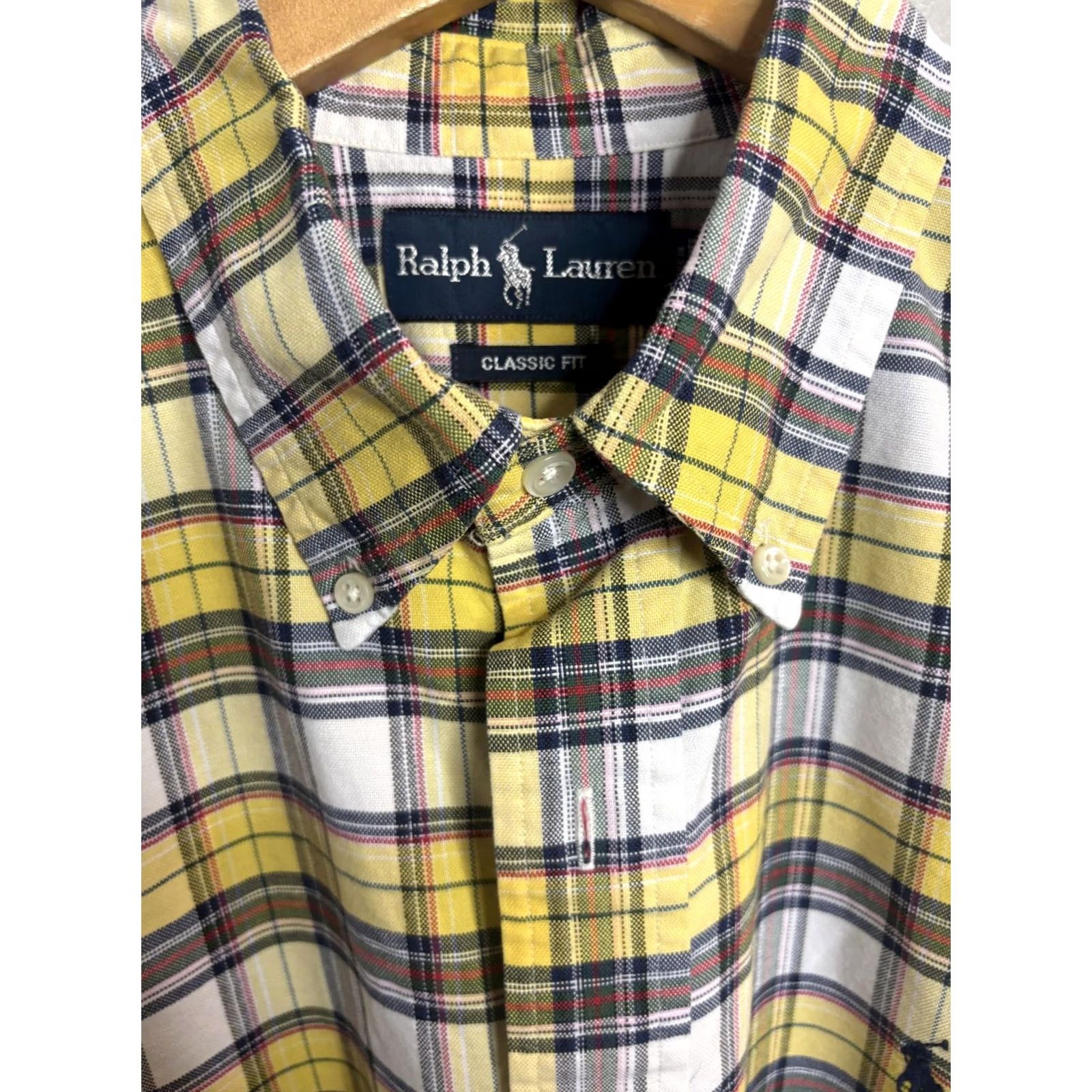 Ralph Lauren Ralph Lauren Shirt Mens Large Yellow Plaid Classic Fit Long Sleeve Size US L / EU 52-54 / 3 - 4 Thumbnail