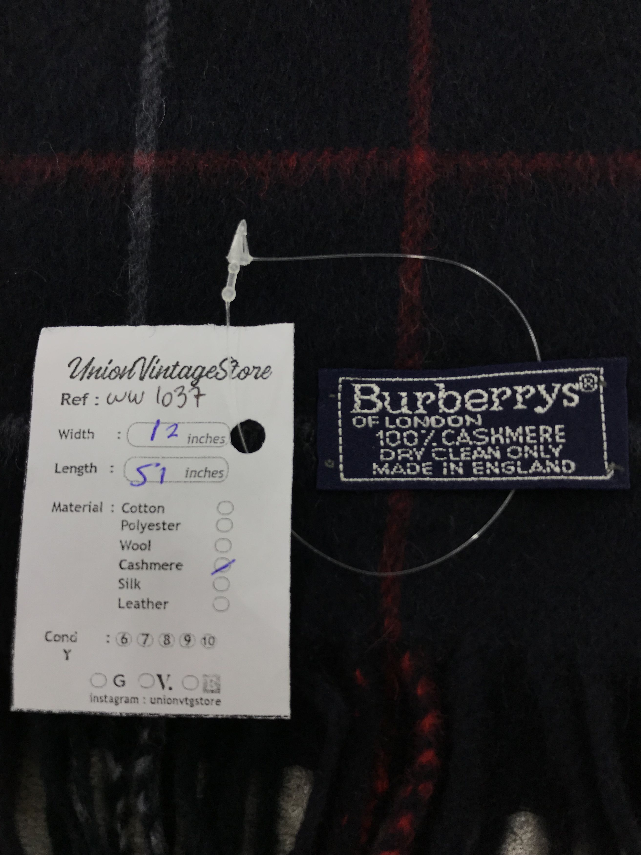 Burberry × Vintage Burberry Scarf / Muffler / Neckwear - WW1037 Size ONE SIZE - 4 Thumbnail
