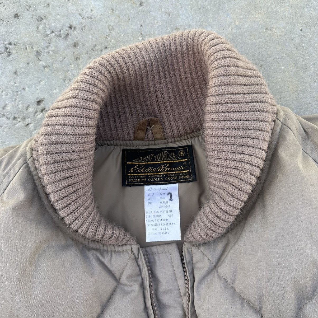 Eddie Bauer VTG 90’s Eddie Bauer Skyliner Quilted Goose Down Puffer Size US XL / EU 56 / 4 - 3 Thumbnail