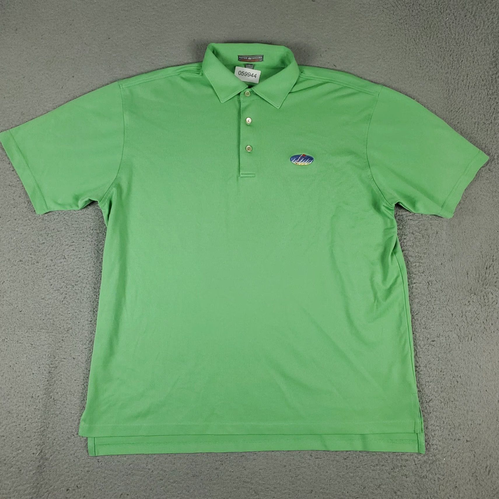 Peter Millar Peter Millar Polo Shirt Mens Large Green Summer Comfort Golf Short Sleeve Shirt Size US L / EU 52-54 / 3 - 3 Thumbnail