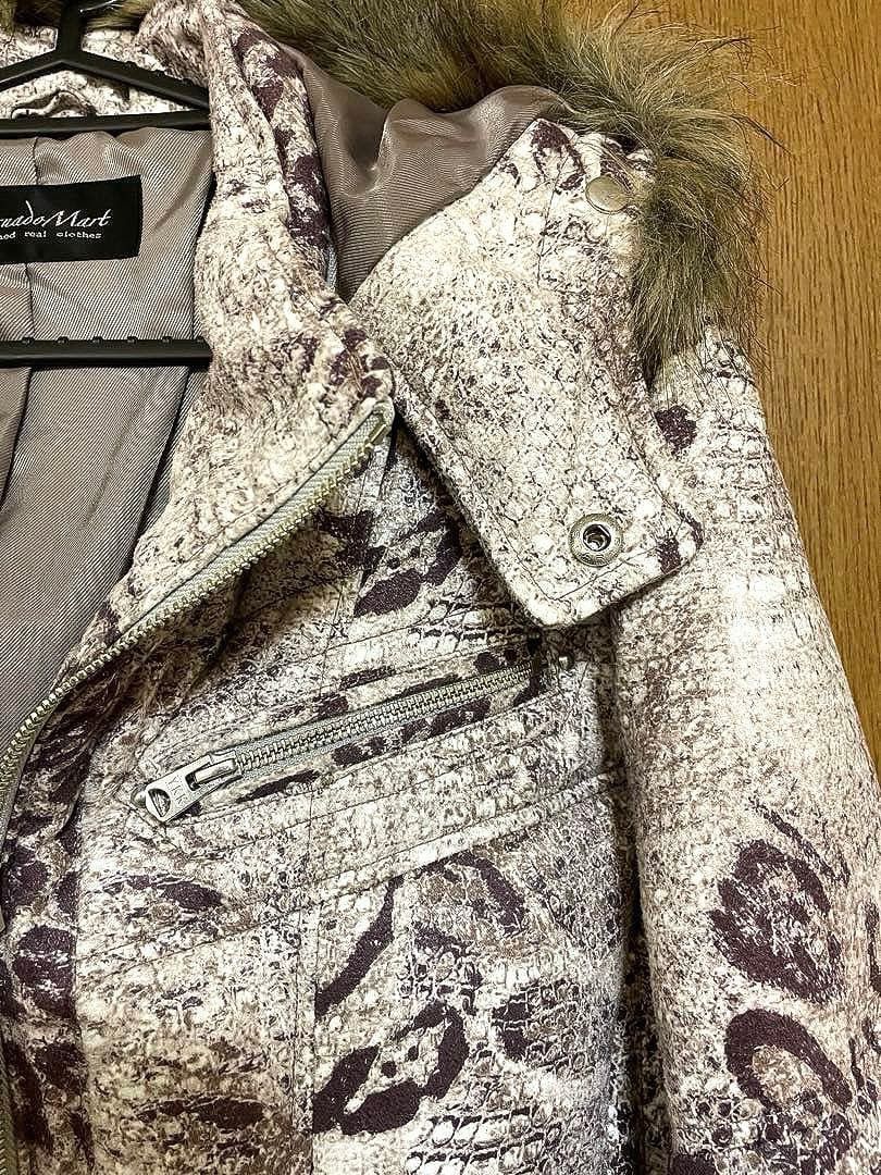 Tornado Mart Tornado Mart White Leopard Print Jacket AW12 Size US M / EU 48-50 / 2 - 2 Thumbnail