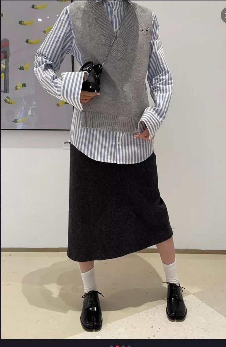 Maison Margiela Maison Margiela Knitted stitched striped shirt lining Size XS / US 0-2 / IT 36-38 - 5 Thumbnail