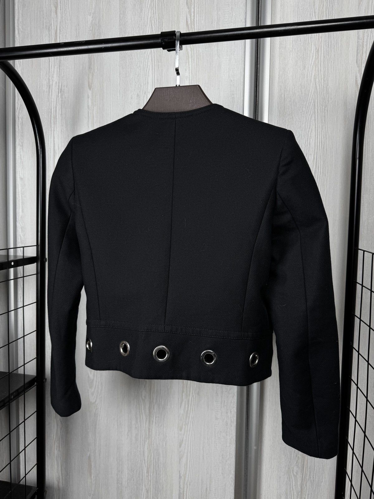Sandro Sandro Paris black cotton spring summer 2020 blazer jacket Size XS / US 0-2 / IT 36-38 - 5 Thumbnail