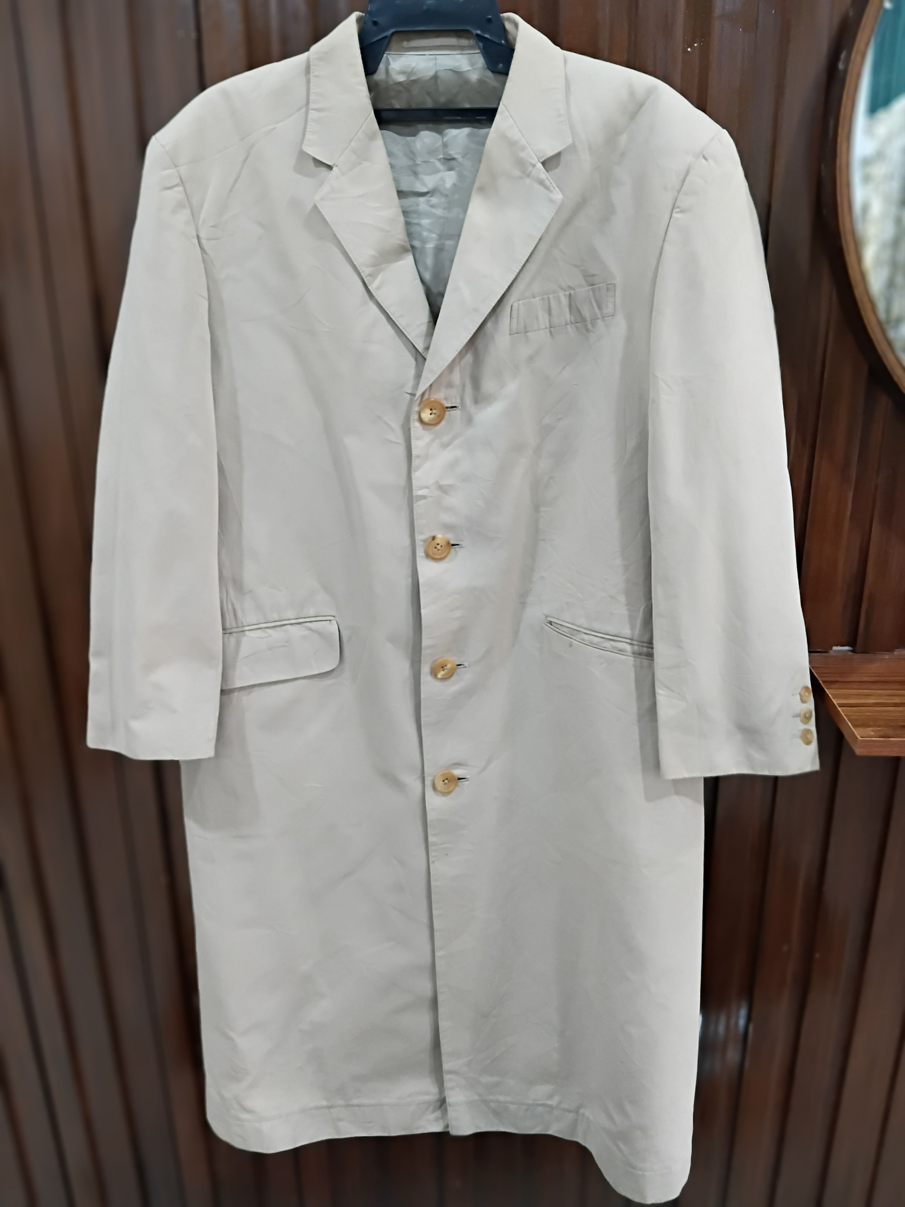 Yohji Yamamoto Vintage Yohji Y's For Man Long Trench Coat Jacket Size US M / EU 48-50 / 2 - 1 Thumbnail
