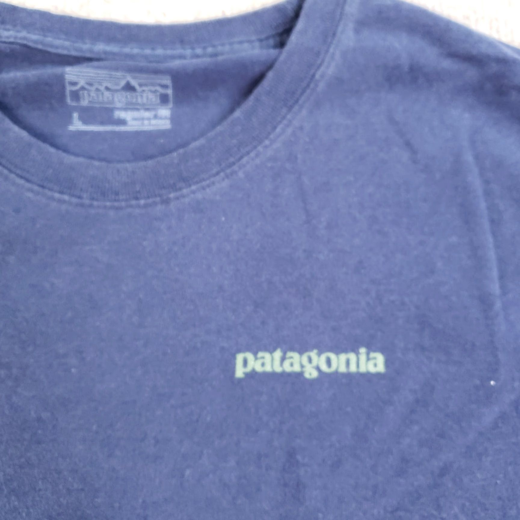 Patagonia Patagonia Shirt Mens Large Blue Long Sleeve Cotton Logo Outdoors Regular Fit Size US L / EU 52-54 / 3 - 6 Thumbnail