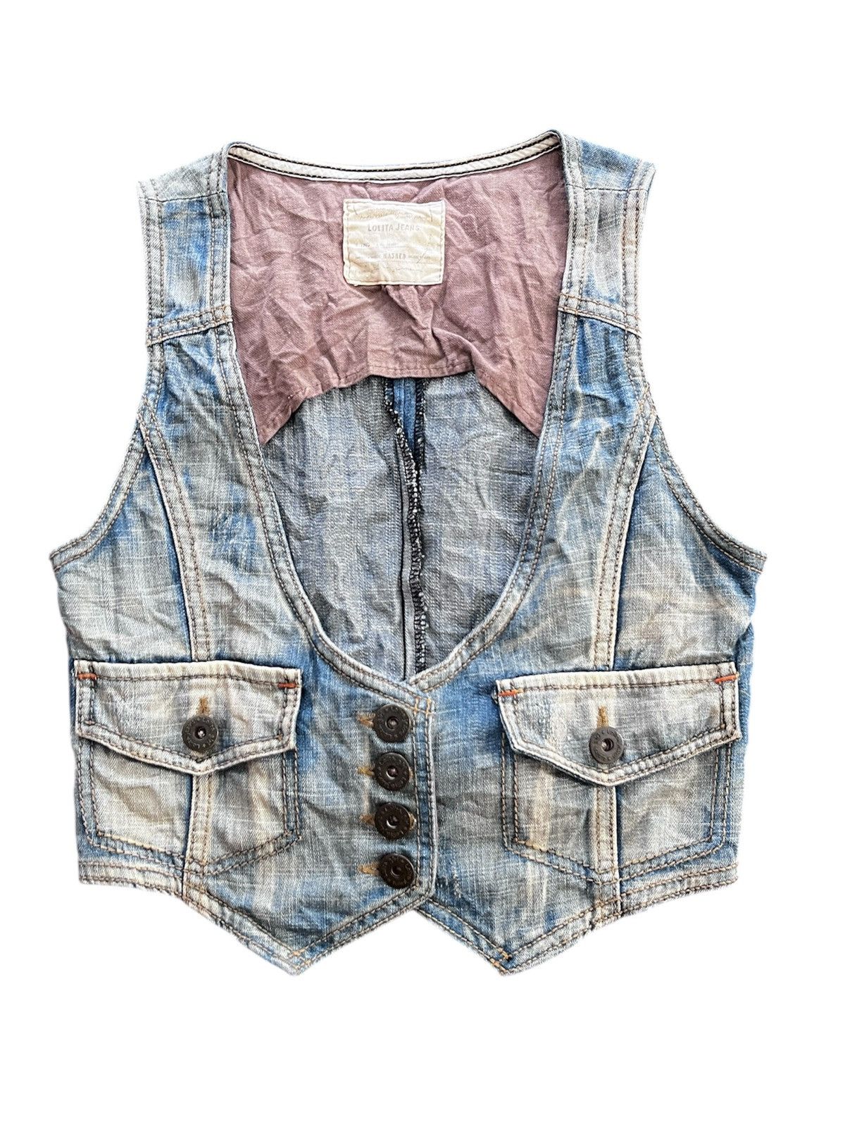 Japanese Brand LOTITS VEST FADED JEANS Size US S / EU 44-46 / 1 - 1 Thumbnail