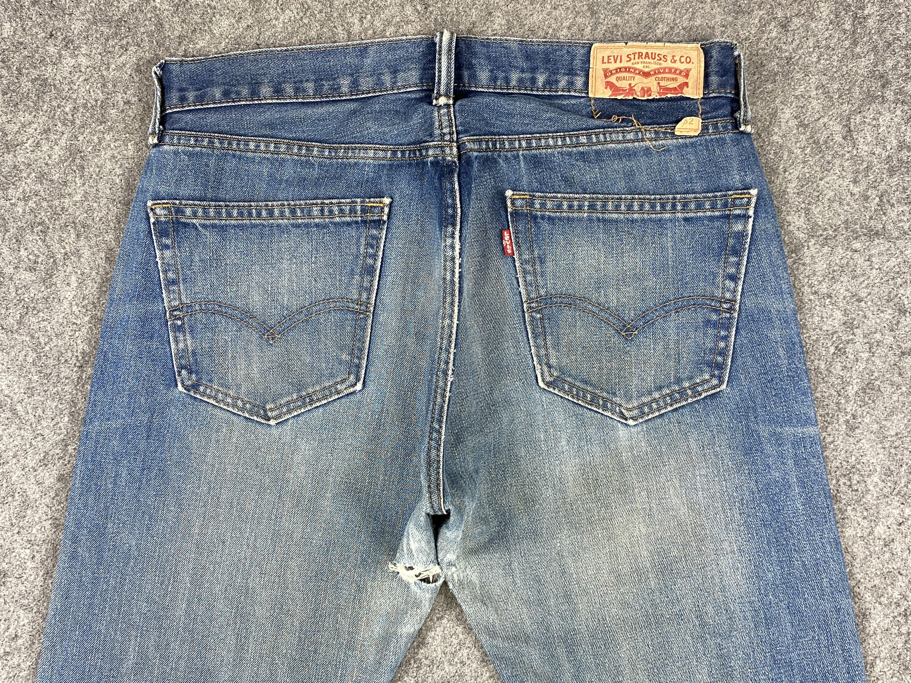 Levi's Dirty Used Blue Vintage Levi's 505 34x29.5 Denim -JN1858 Size US 34 / EU 50 - 4 Thumbnail