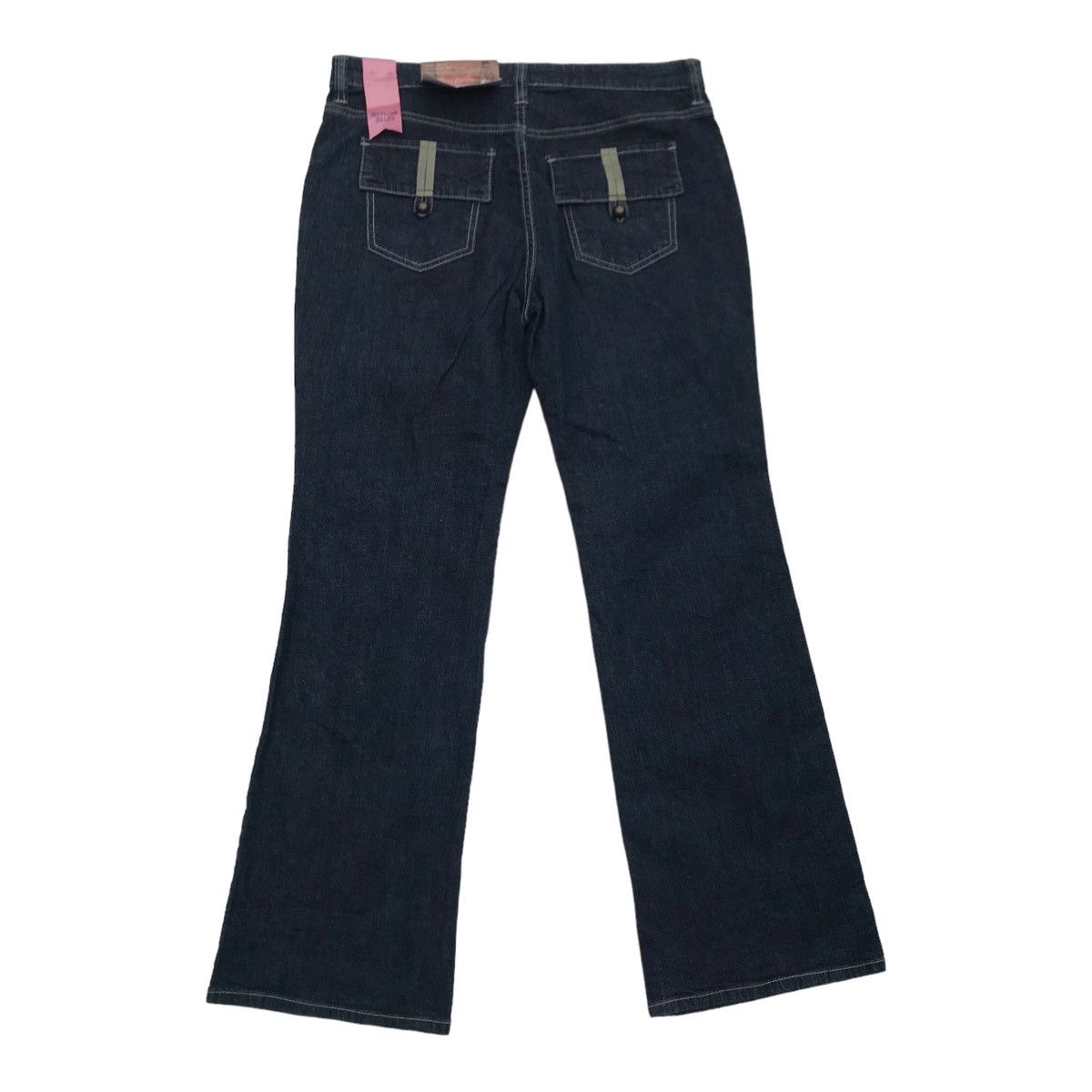 Designer Jeffley Women Light Denim Flared Wide Leg Baker Pants Size 33" - 9 Thumbnail