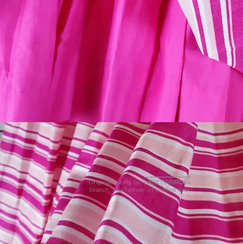 Dior Dior Pleated Skirt in Spring Pink Stripes . Size 26" / US 2 / IT 38 - 8 Thumbnail