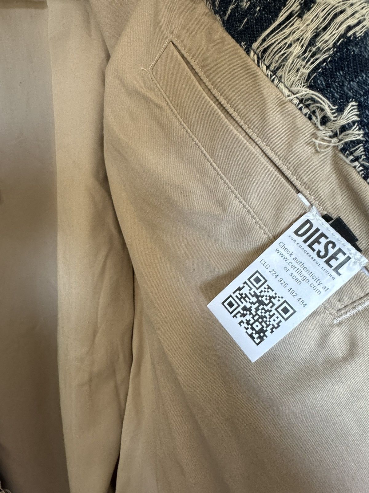 Diesel Diesel Distressed Denim Zip-Up Jacket Size US L / EU 52-54 / 3 - 6 Thumbnail