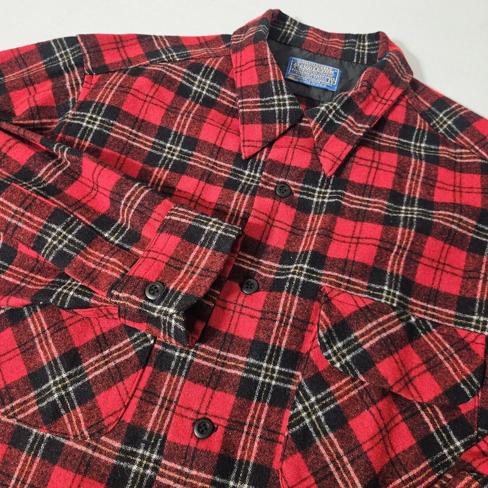 Pendleton 60s Pendleton CLUNY TARTAN Shirt L Wool Flannel USA VTG Size US L / EU 52-54 / 3 - 1 Thumbnail