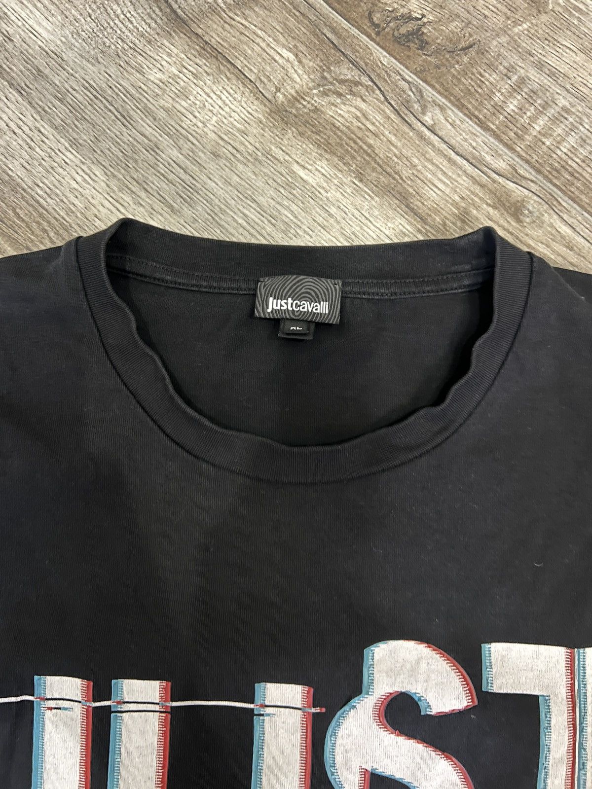 Just Cavalli × Vintage vintage women's long sleeve Just Cavalli black large logo Size XL / US 12-14 / IT 48-50 - 4 Thumbnail