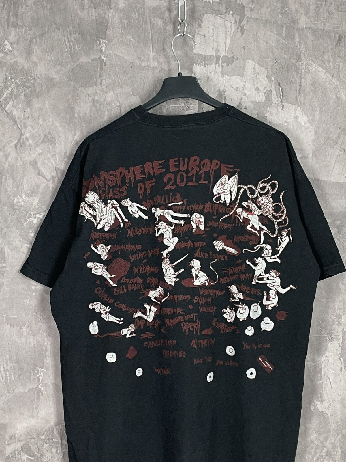 Band Tees × Vintage Vintage 2000s Sonisphere Faded T Shirt Slipknot Prodigy Nin Size US L / EU 52-54 / 3 - 9 Thumbnail