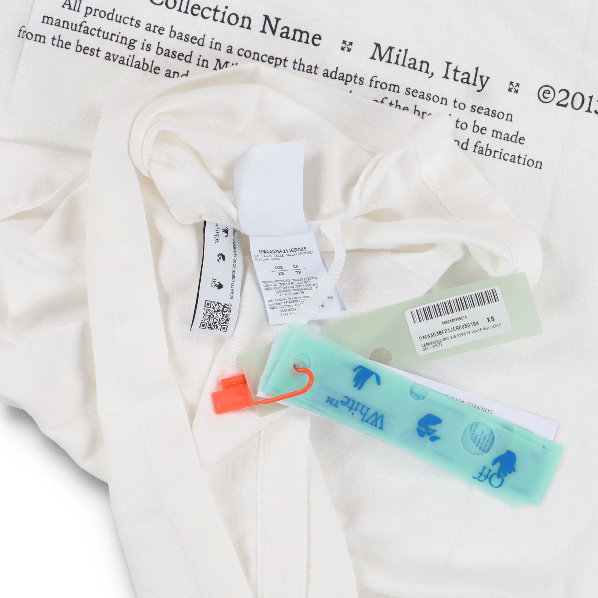 Off-White White Caravaggio Boy Oversized T-shirt Size US XS / EU 42 / 0 - 6 Thumbnail