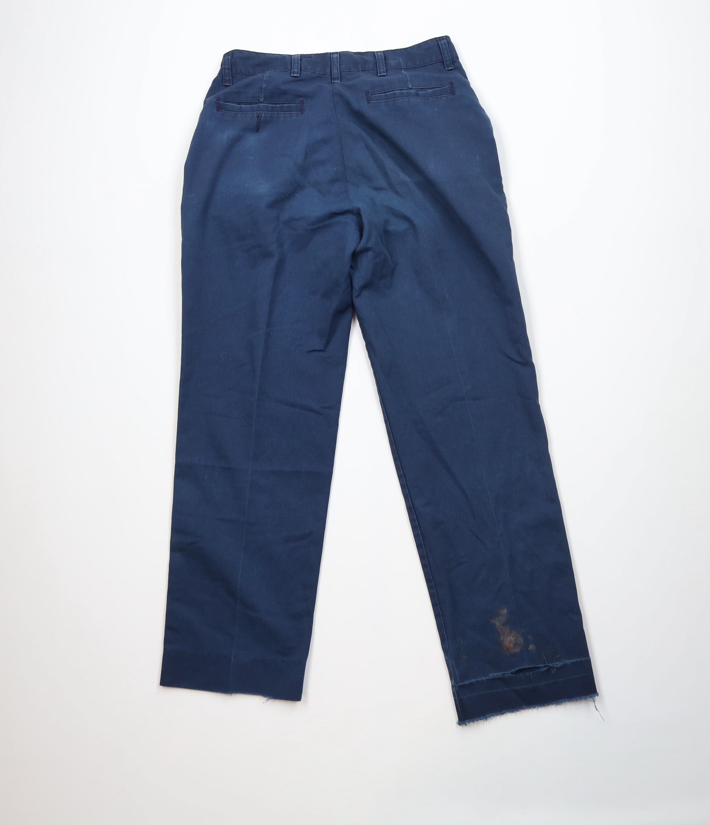 Vintage Vintage 90s Streetwear Workwear Mechanic Pants Blue USA Size US 33 - 12 Thumbnail