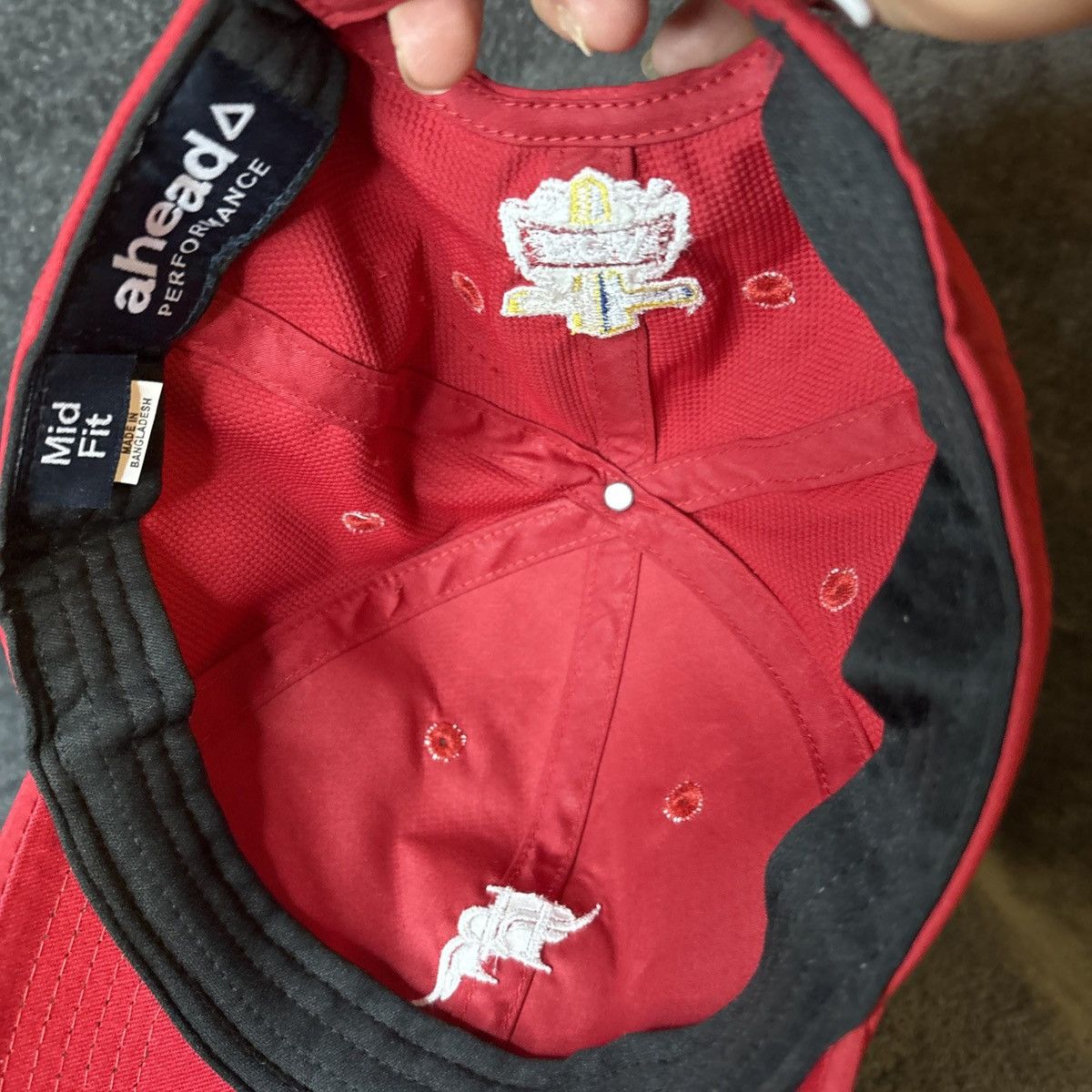 Other Active Cap Ahead Red Golf Hat FCA Hocket logo Size ONE SIZE - 6 Thumbnail