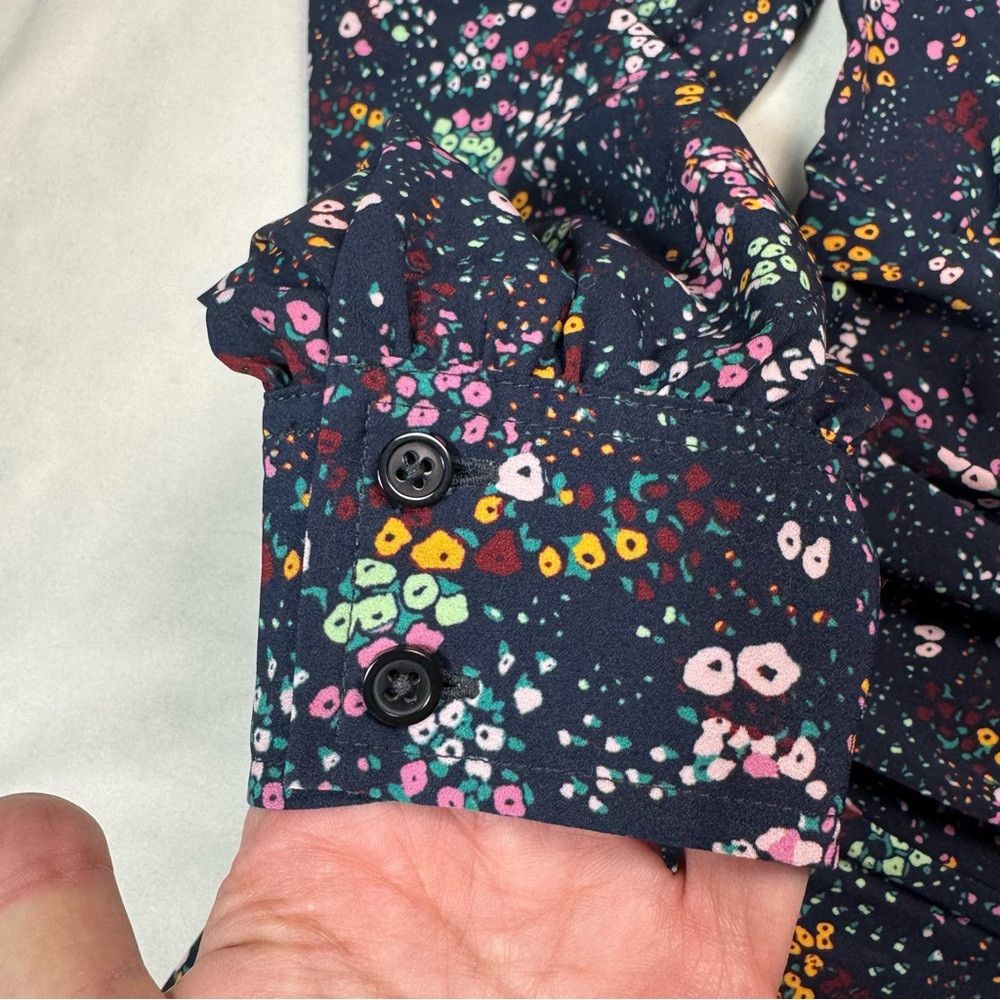 Derek Lam 10 Crosby New Derek Lam Blue Floral Long Sleeve Dress IT 42 US 6 Size M / US 6-8 / IT 42-44 - 8 Thumbnail