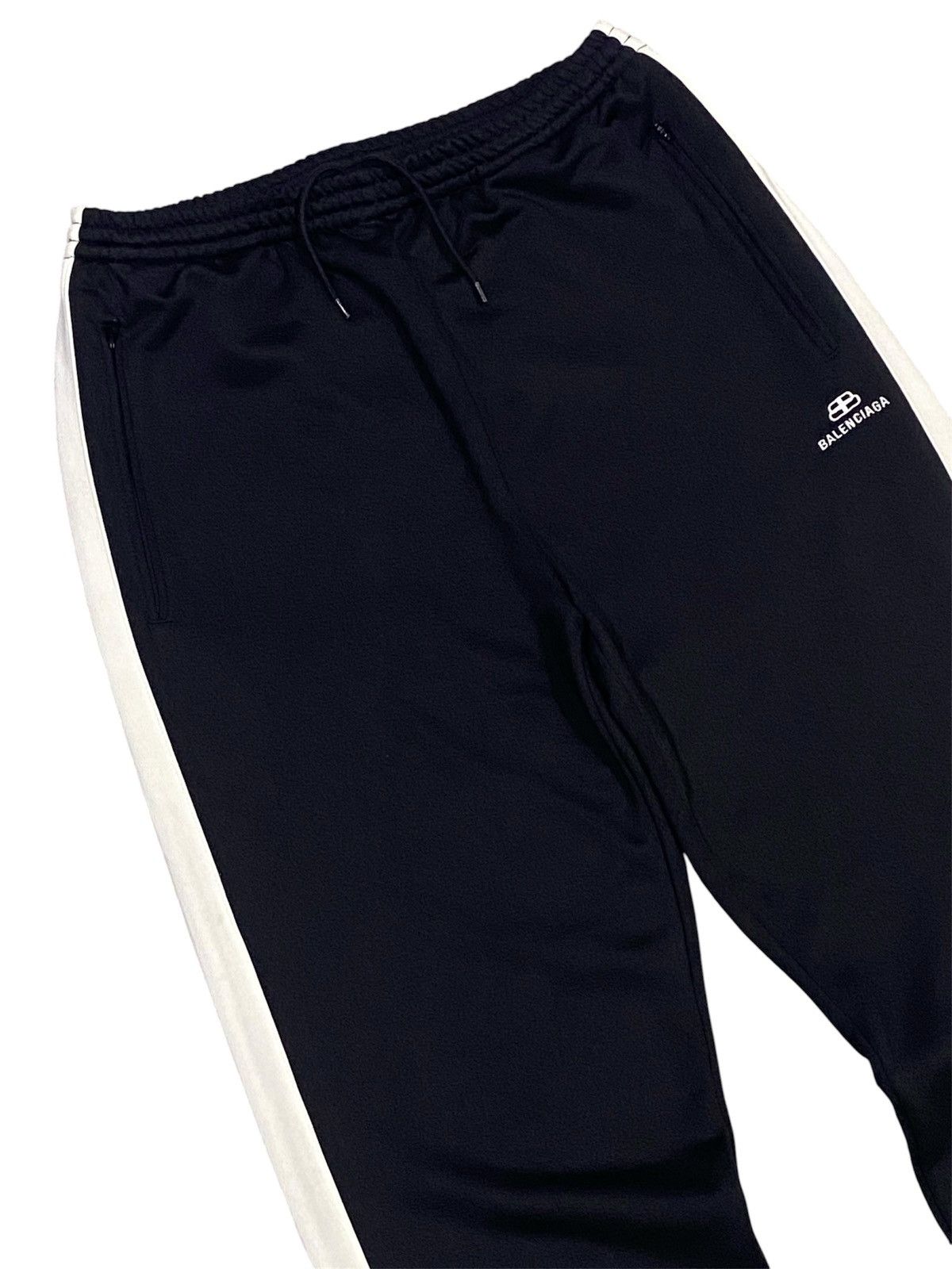 Balenciaga Balenciaga BB Embroidered Black Tracksuit Stretchable Pants Size US 33 - 23 Thumbnail