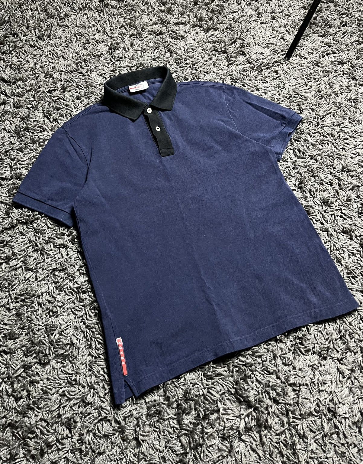 Prada PRADA RED TAB COTTON POLO T-SHIRT SIZE S Size US S / EU 44-46 / 1 - 1 Thumbnail