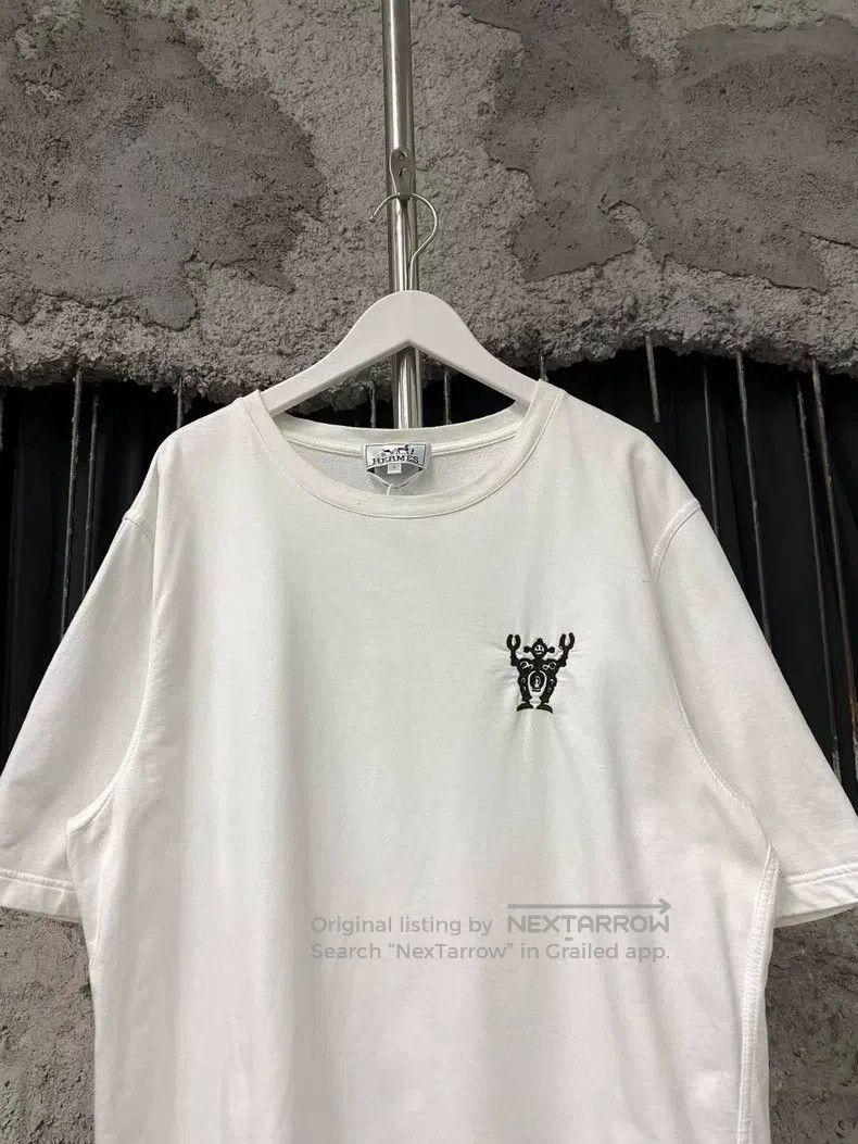 Hermes Hermes Embroidered Robot Short Sleeve Size L / US 10 / IT 46 - 3 Thumbnail