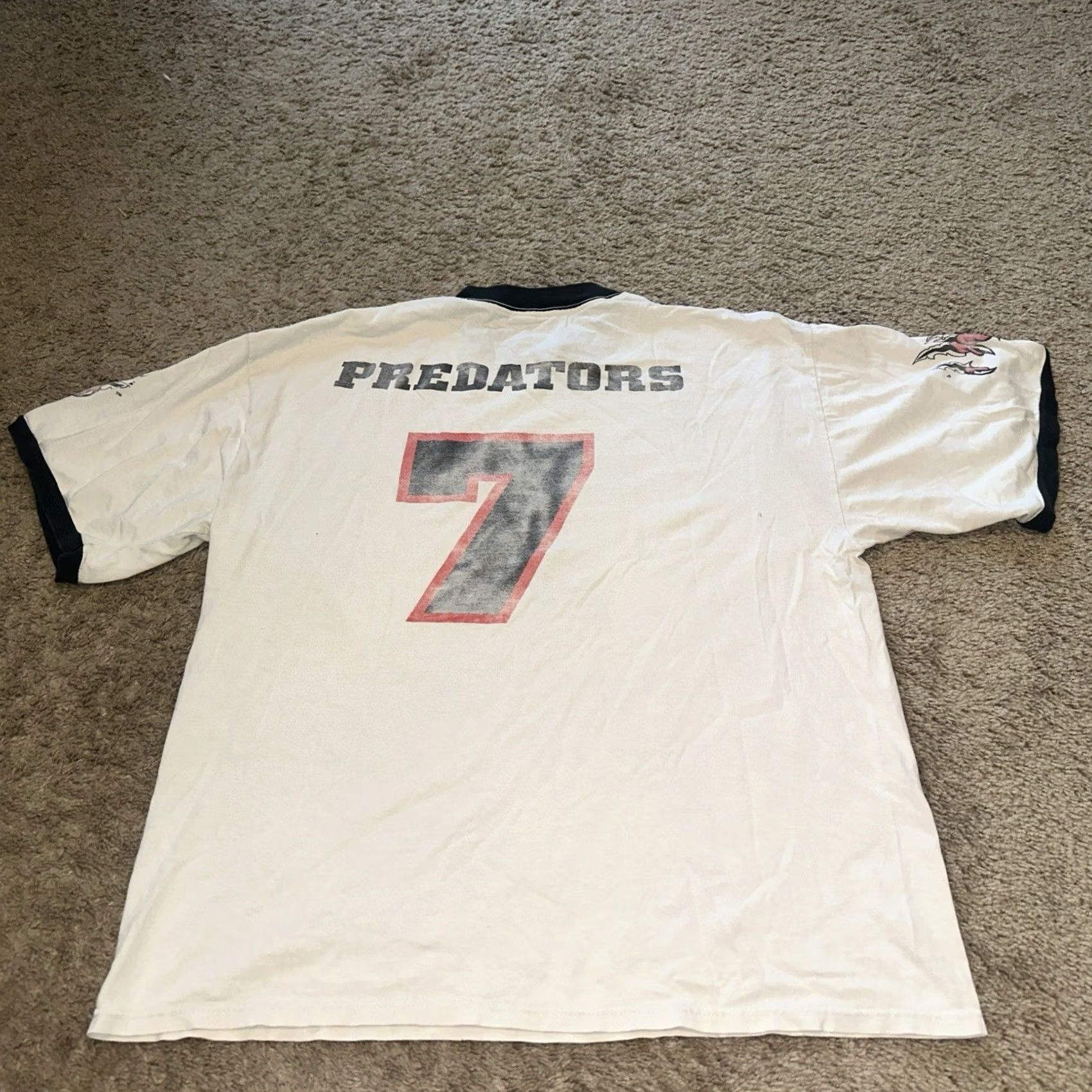 Delta VINTAGE Orlando Predators Shirt Mens XL Arena Football League 90s Y2K White Size US XL / EU 56 / 4 - 7 Thumbnail