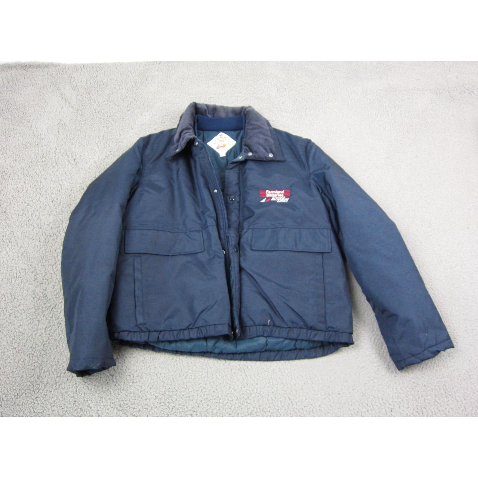 Vintage VINTAGE Wyman Jacket XL Blue Parka Mens - Adult - Regular Fit - Full Zip - Quilted Lined - Nylon Canvas - 80s Outdoor Theme Size US XL / EU 56 / 4 - 2 Thumbnail