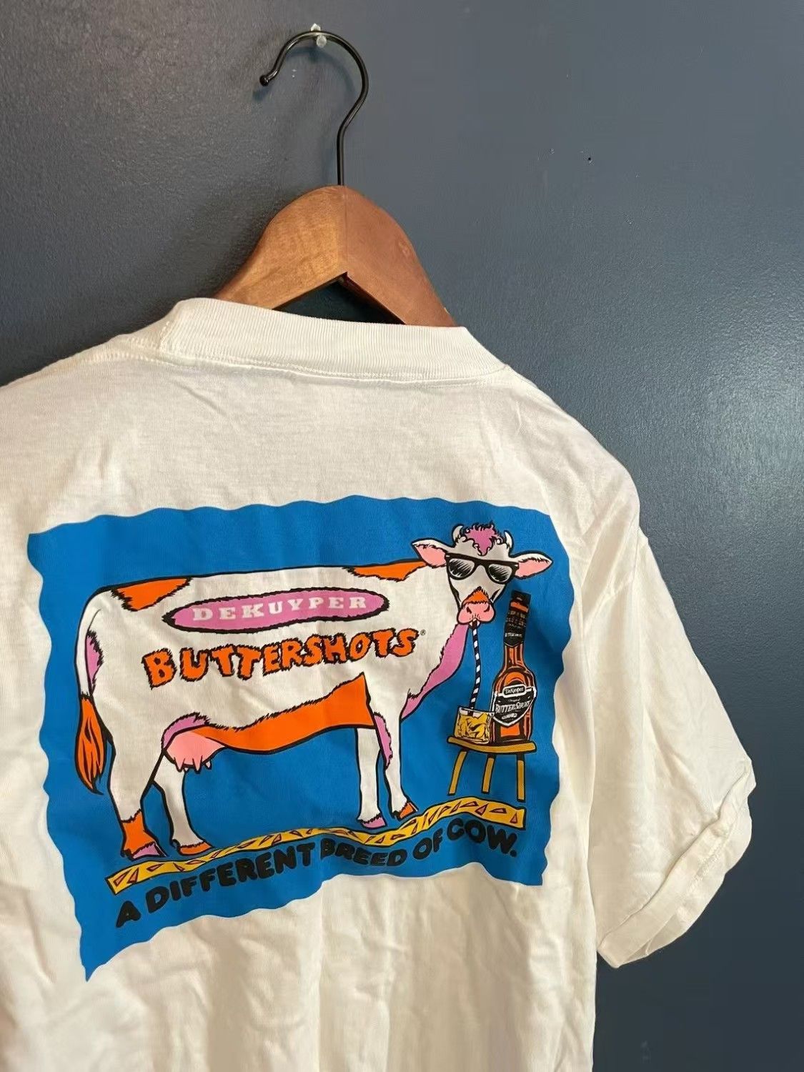 Vintage White casual loose cow print tee Size US L / EU 52-54 / 3 - 2 Thumbnail