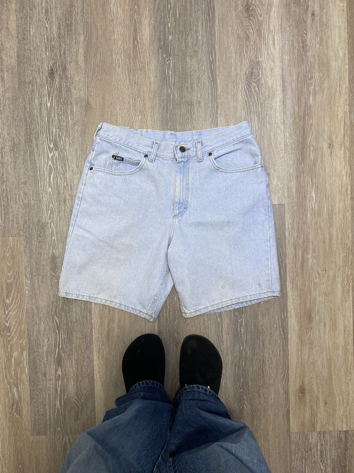 Lee × Vintage Vintage Baggy Jorts Size US 34 / EU 50 - 1 Thumbnail
