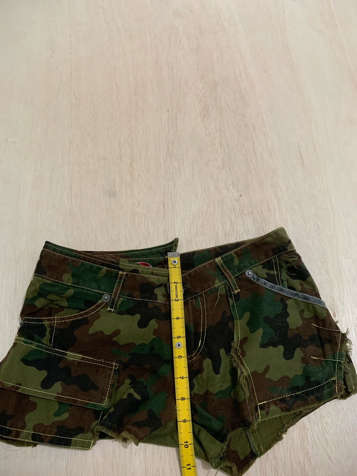 20471120 × Hysteric Glamour × Japanese Brand Y2k Jungle Cat Camo Ifsixwsnine Punk style Women's Size 30" / US 8 / IT 44 - 10 Thumbnail