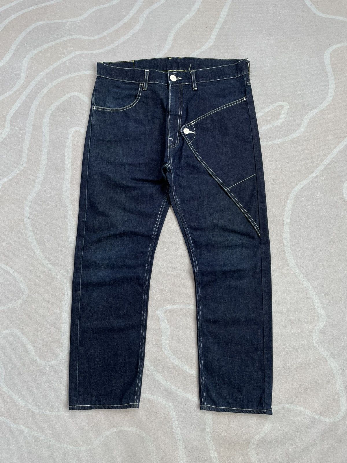 Japanese Brand MACKDADDY FLIP POCKET JEANS Size US 35 - 1 Thumbnail