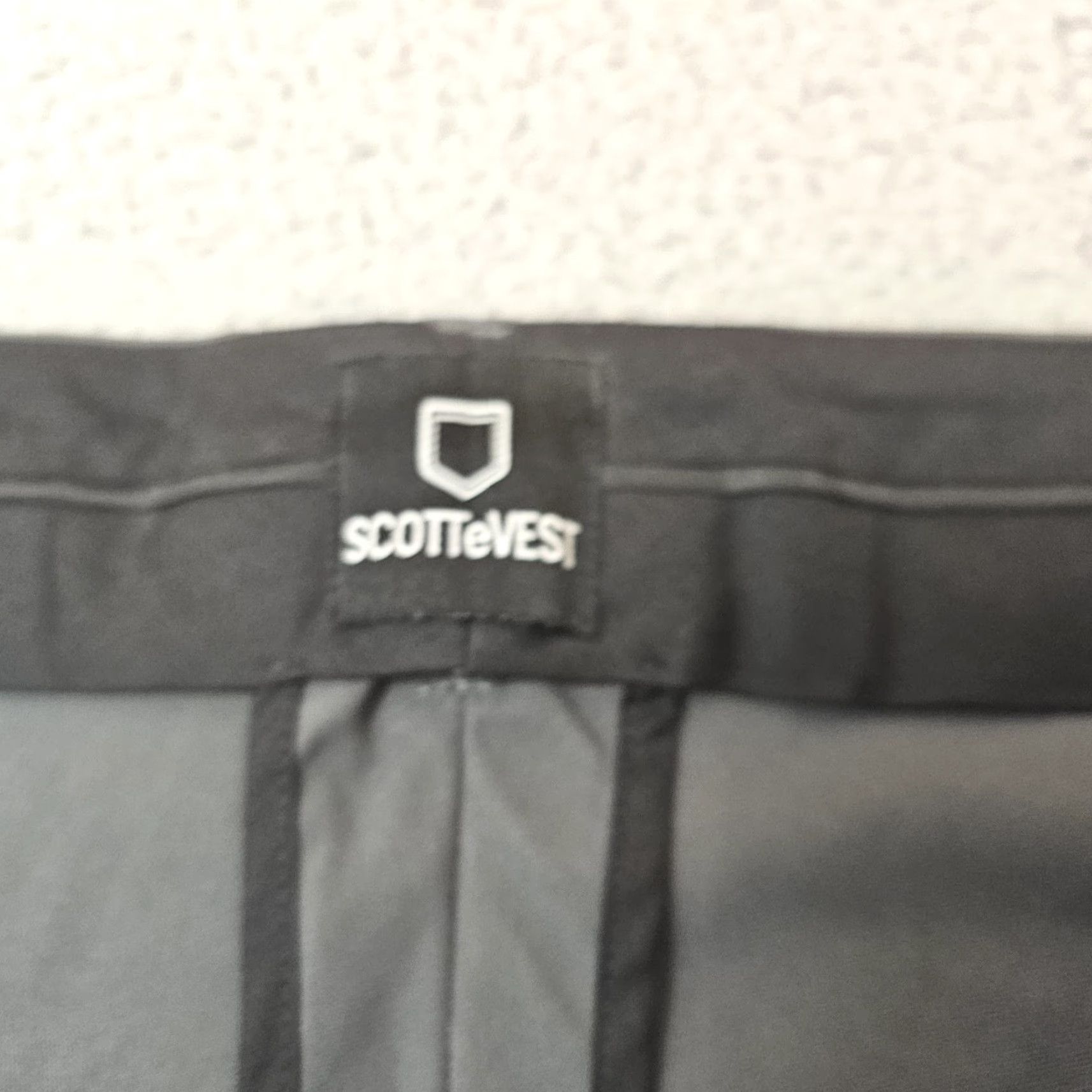 Vintage SCOTTeVEST Pants Mens 42x30 Gray Travel Tech Lightweight Polyester Chino Casual Pants Mens Gray 42x30 Regular Flat Front Zip Fly Pockets Polyester Size US 42 / EU 58 - 3 Thumbnail