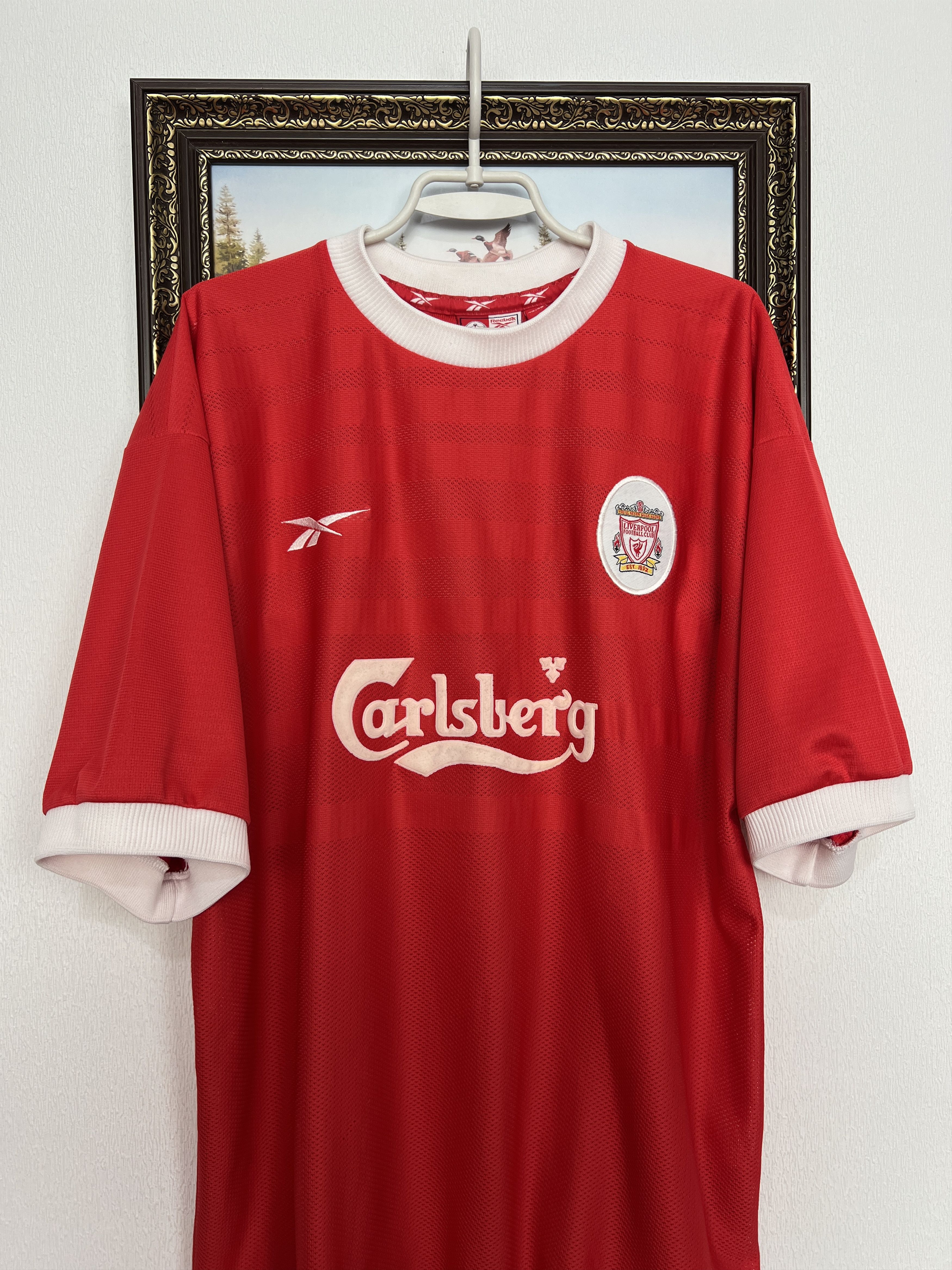 Reebok Liverpool Home football shirt 1998 Soccer Jersey Trikot Size US XXL / EU 58 / 5 - 2 Thumbnail