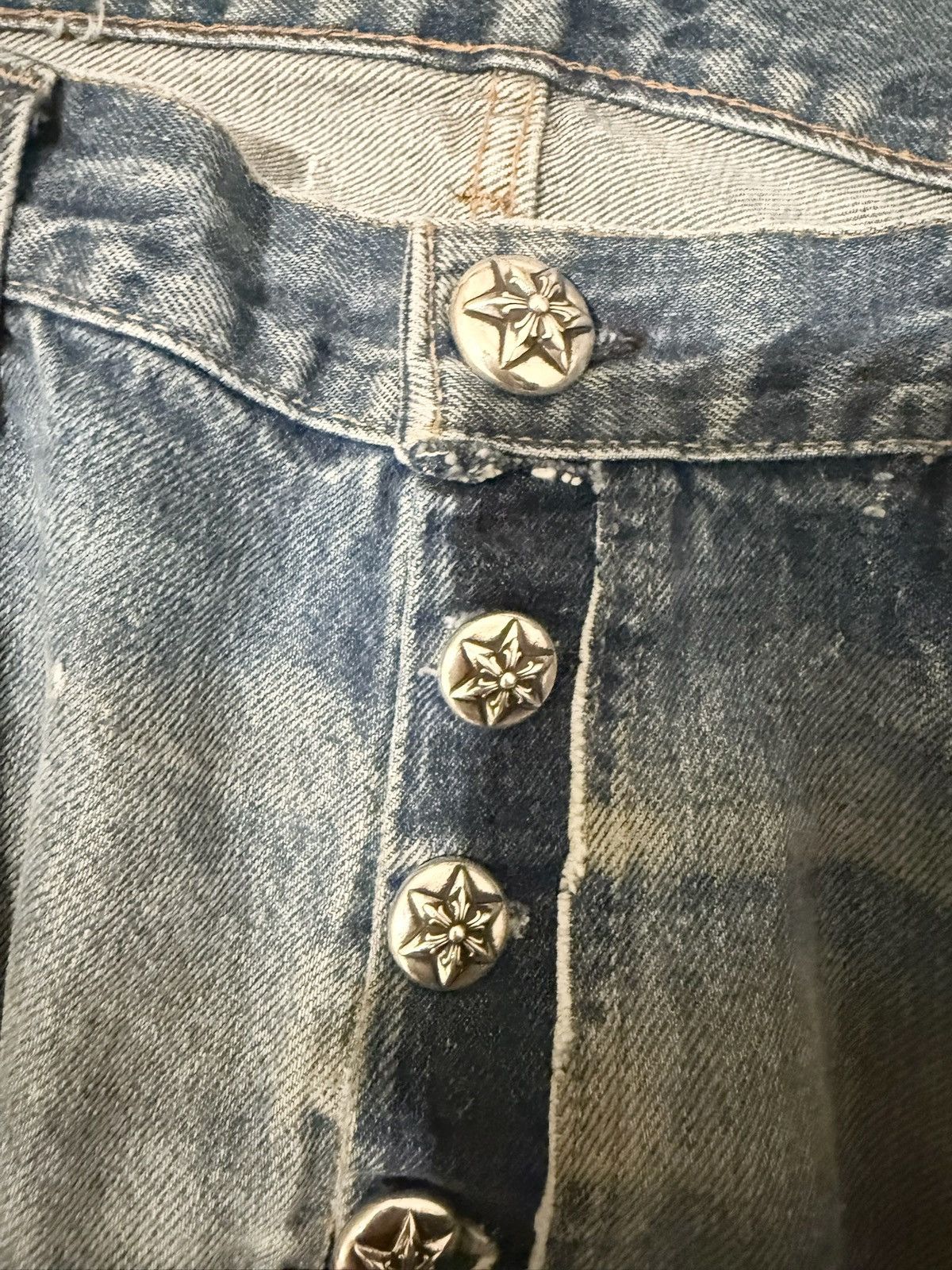 Chrome Hearts Chrome Hearts Canes Exclusive Diamond Crosses Sliver JEANS Size US 36 / EU 52 - 9 Thumbnail