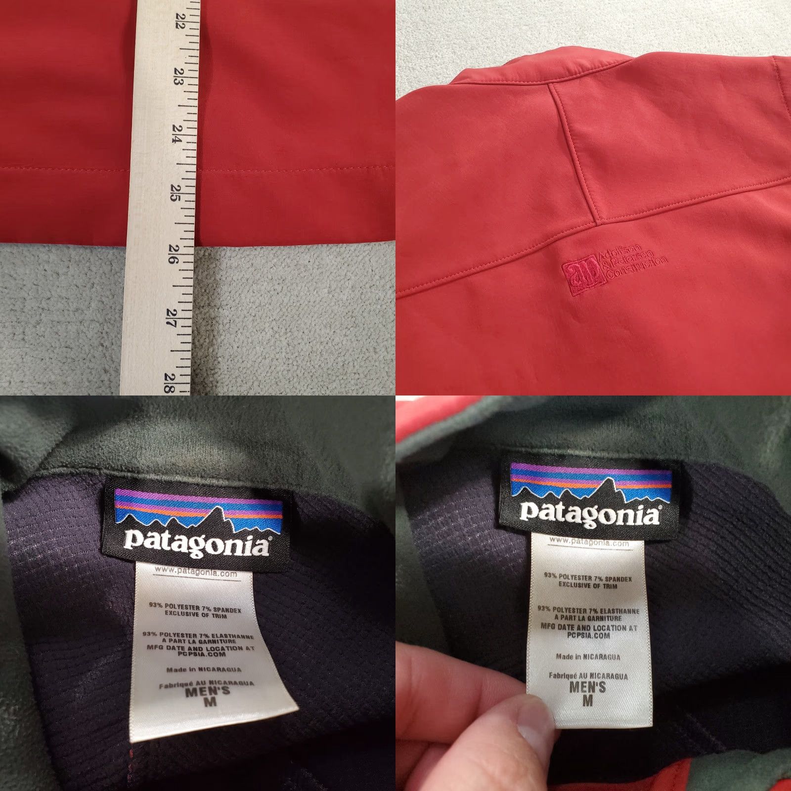 Patagonia Patagonia Vest Windbreaker Polartec Windbloc Adze Logo 83330 Mens M Red Full Zip Size US M / EU 48-50 / 2 - 8 Thumbnail