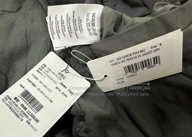 Dries Van Noten Dries Van Noten Fall Winter Gray Jacket. Size US S / EU 44-46 / 1 - 2 Thumbnail