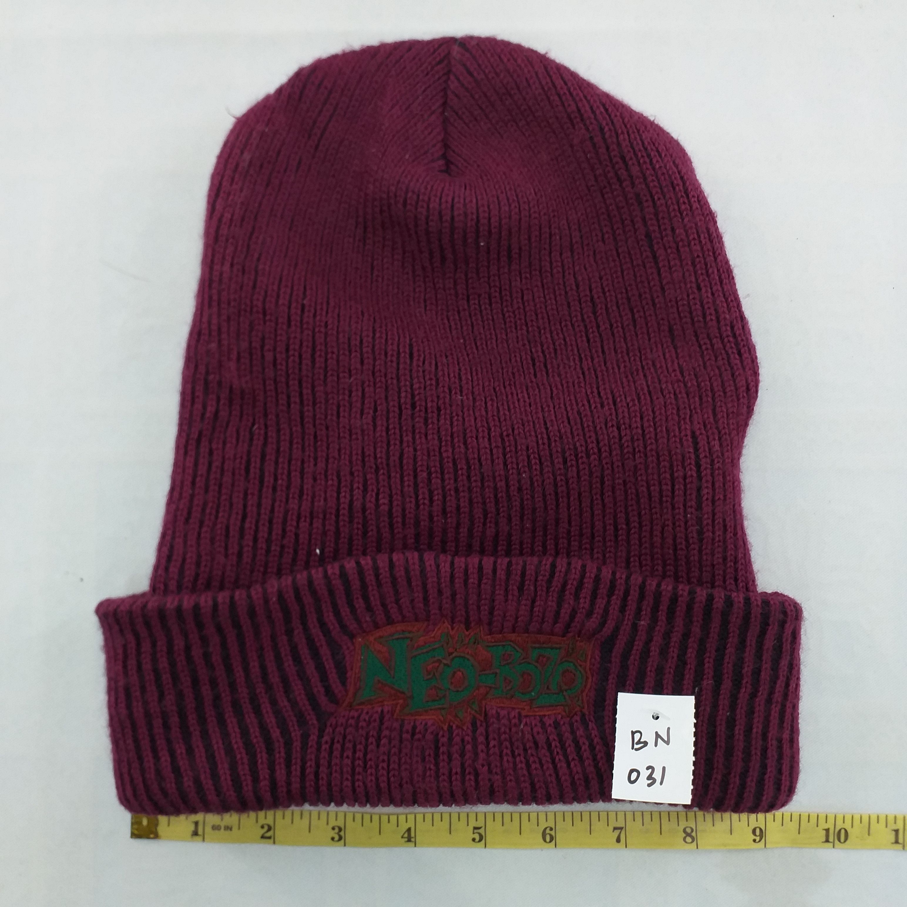 Japanese Brand Neo-Bozo Spell Out Snow Cap Hat Beanie -BN031 Size ONE SIZE - 3 Thumbnail