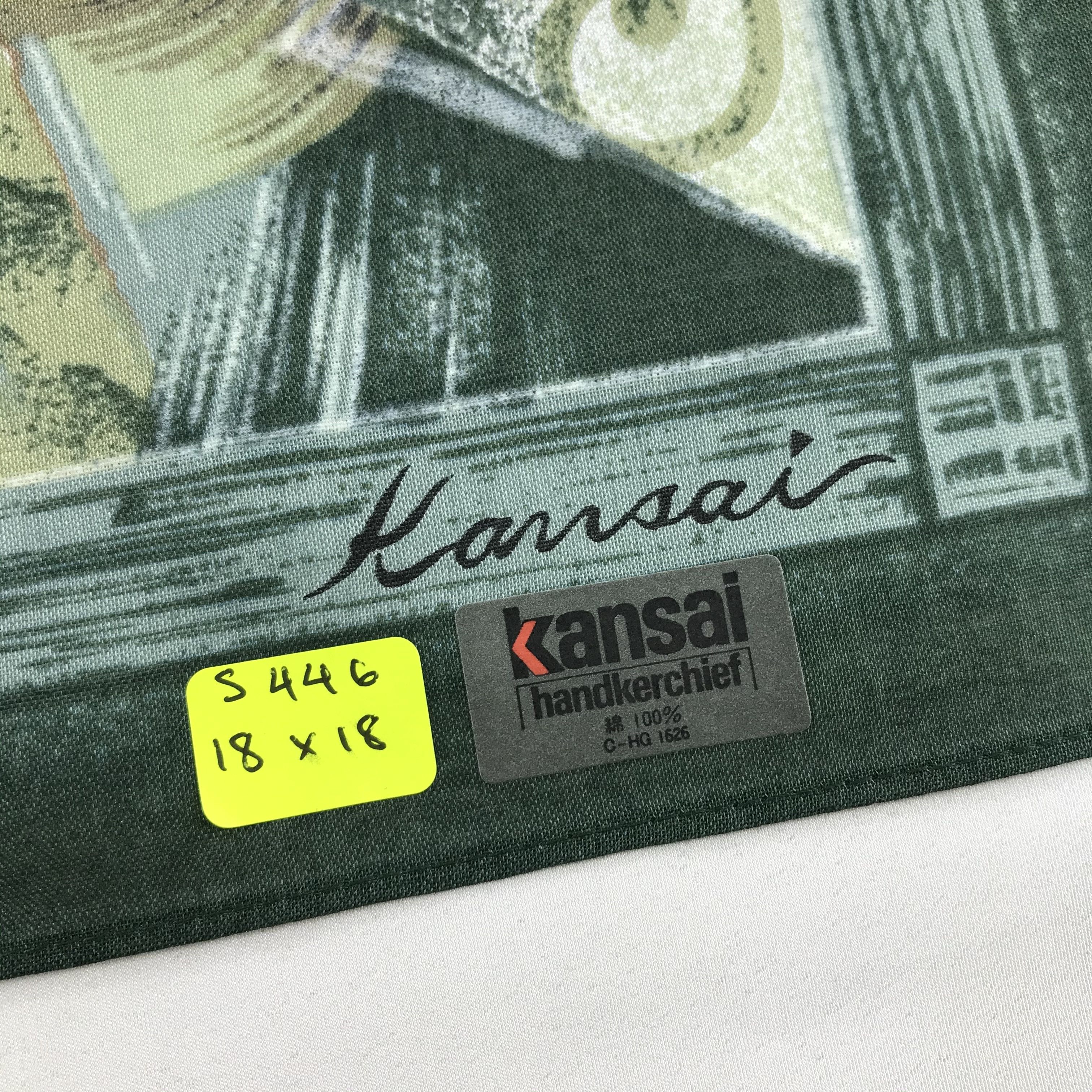 Kansai Yamamoto × Vintage Kansai Bandana / Handkerchief / Neckerchief - S446 Size ONE SIZE - 5 Thumbnail