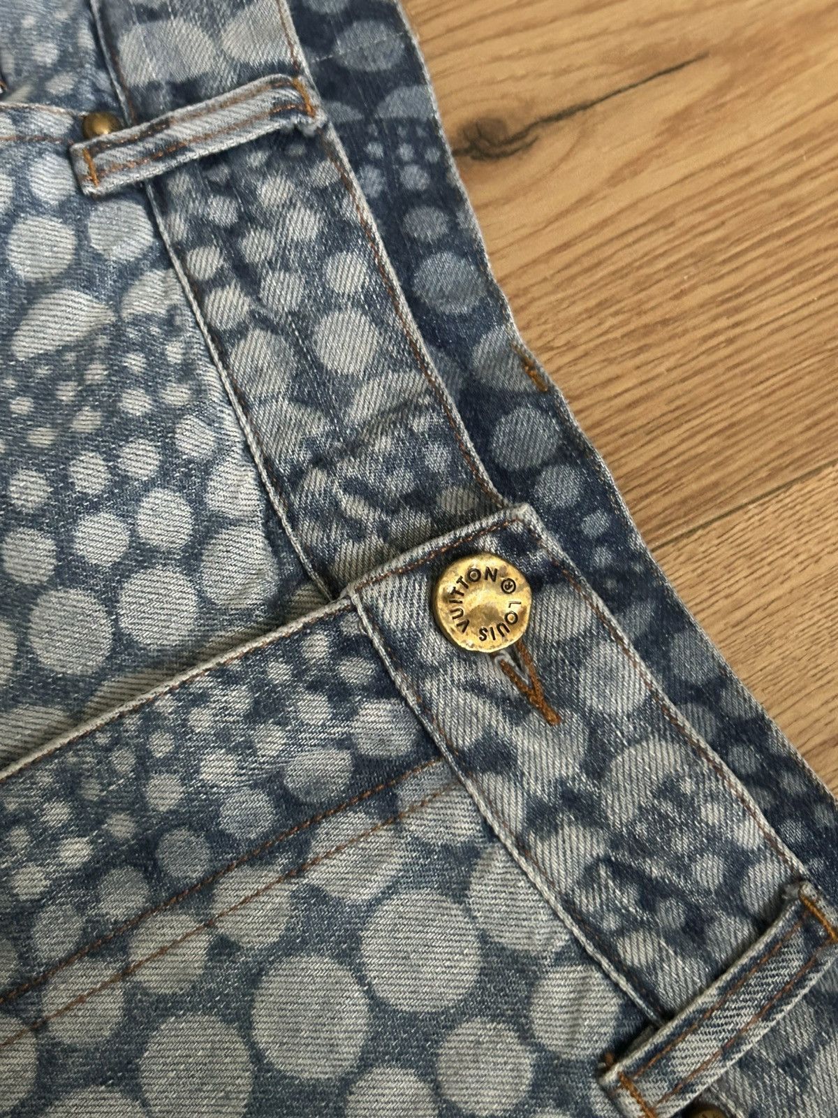 Yayoi Kusama Louis Vuitton Yayoi Kusama 23AW Allover Pumpkin Denim Size US 32 / EU 48 - 4 Thumbnail
